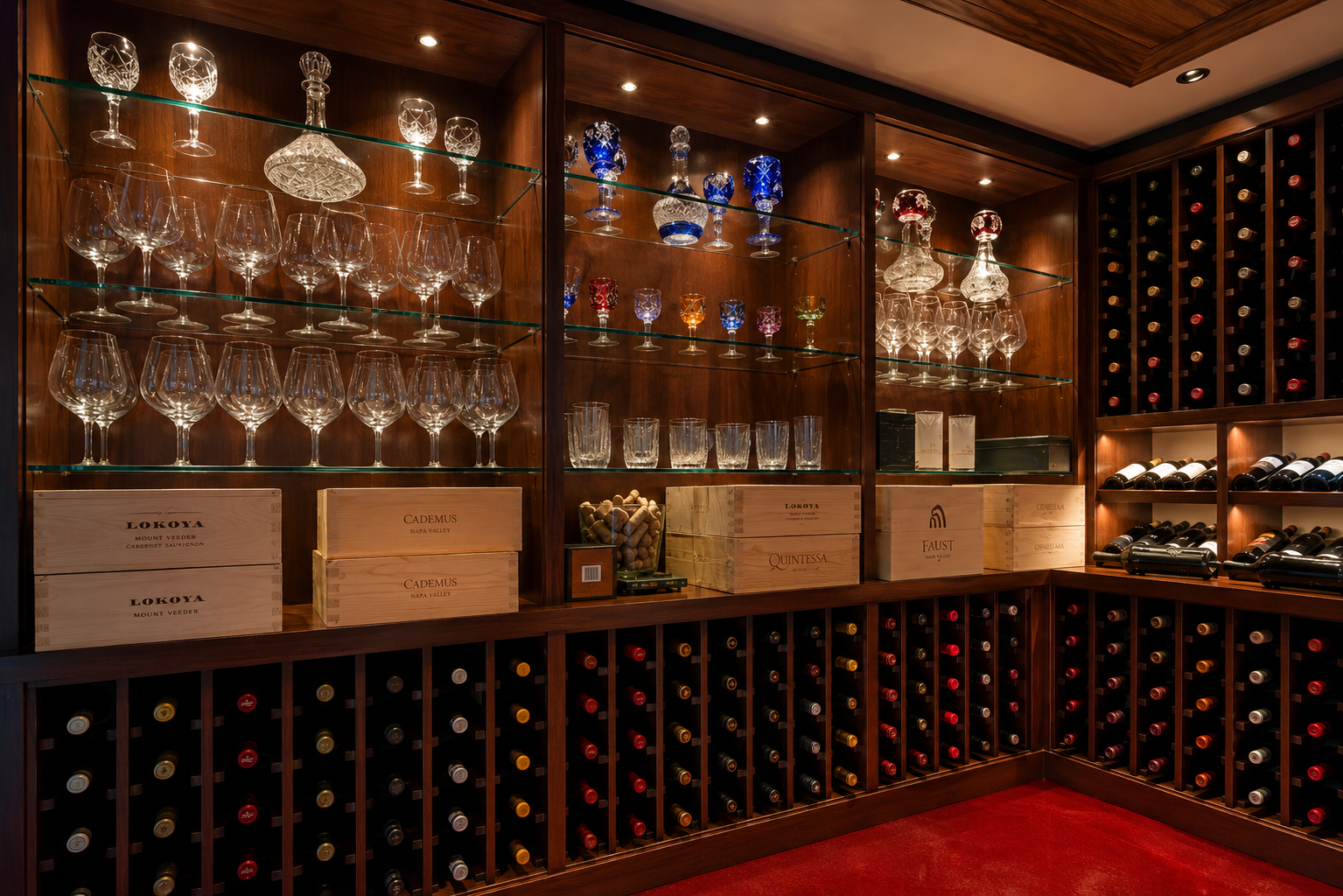 Glassware display