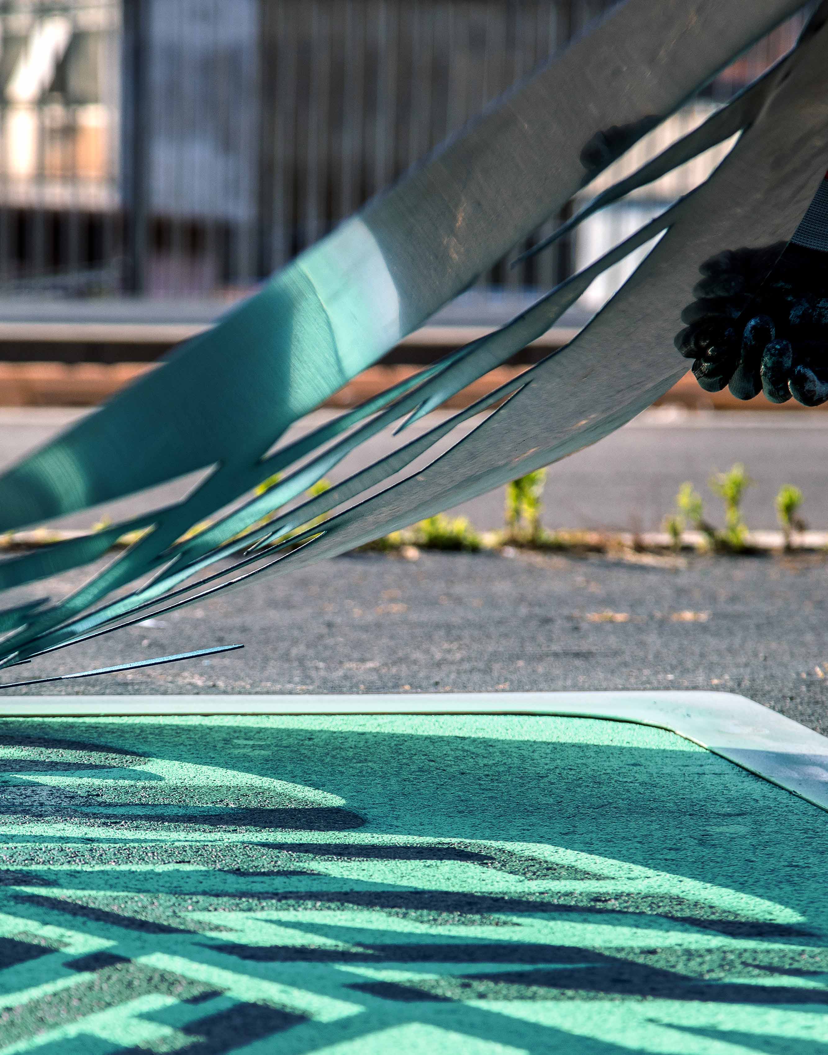 pubblicita su pavimenti greengraffiti