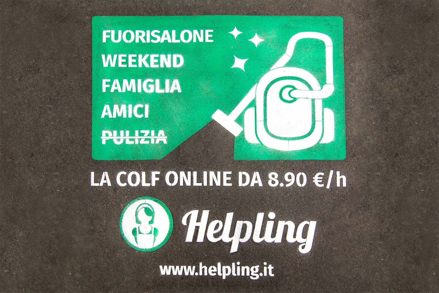 graffiti pubblicitari helpling