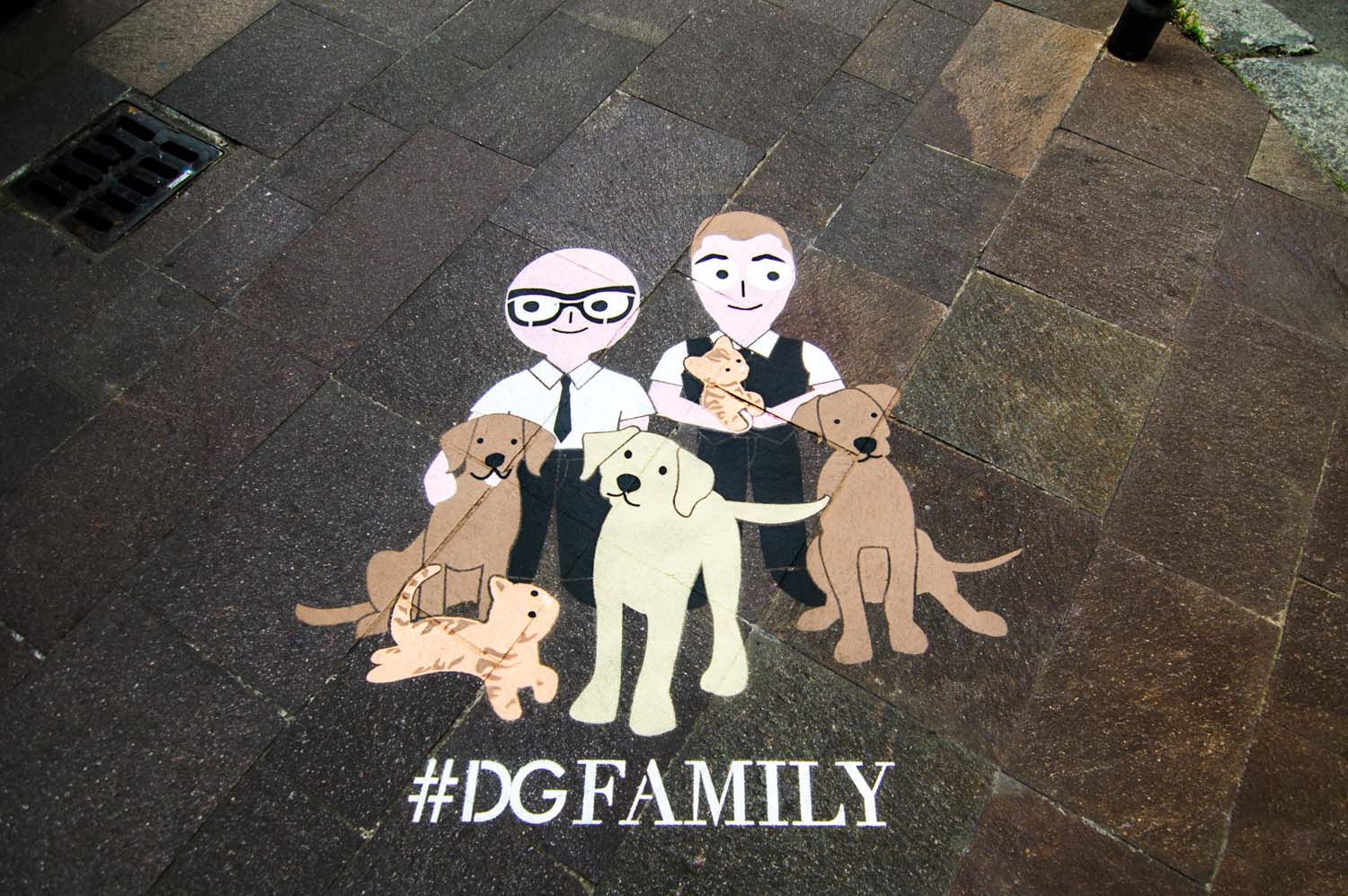 graffiti pubblicitari dolce gabbana