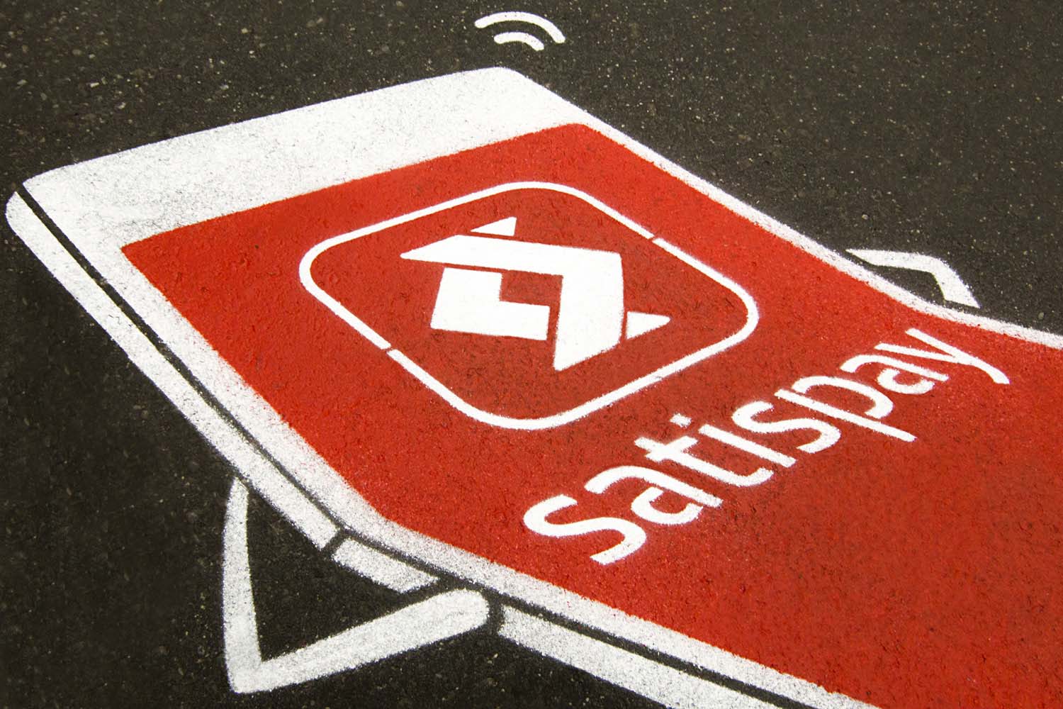 street advertisement satispay