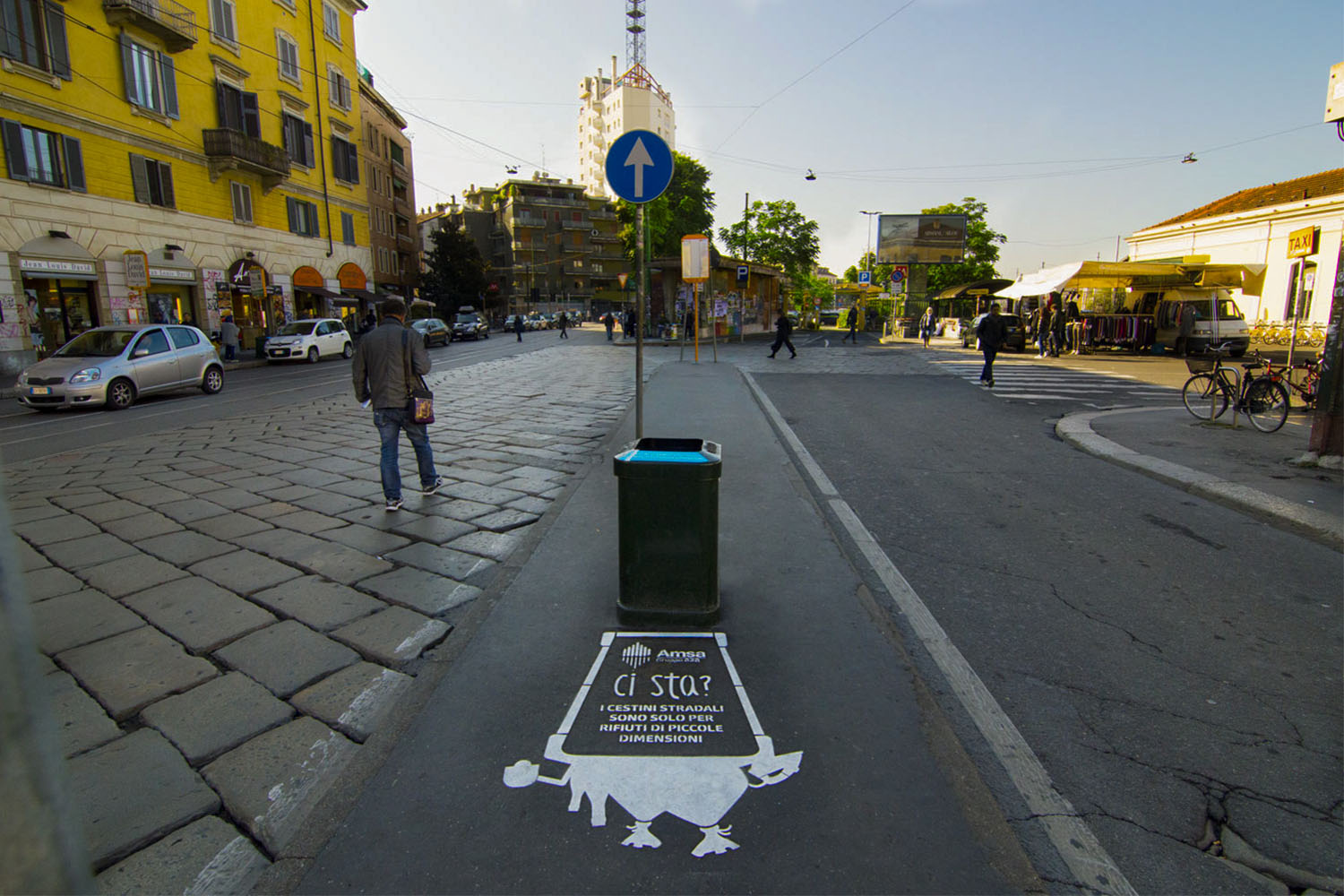 street advertisement amsa milano