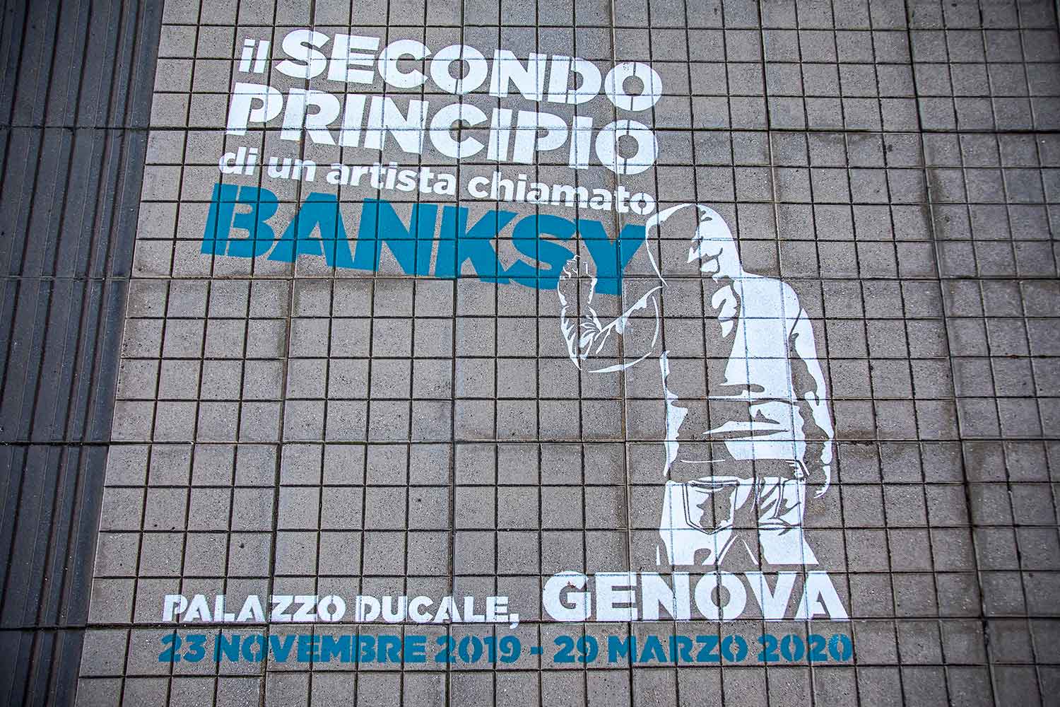 ambient marketing palazzo ducale banksy