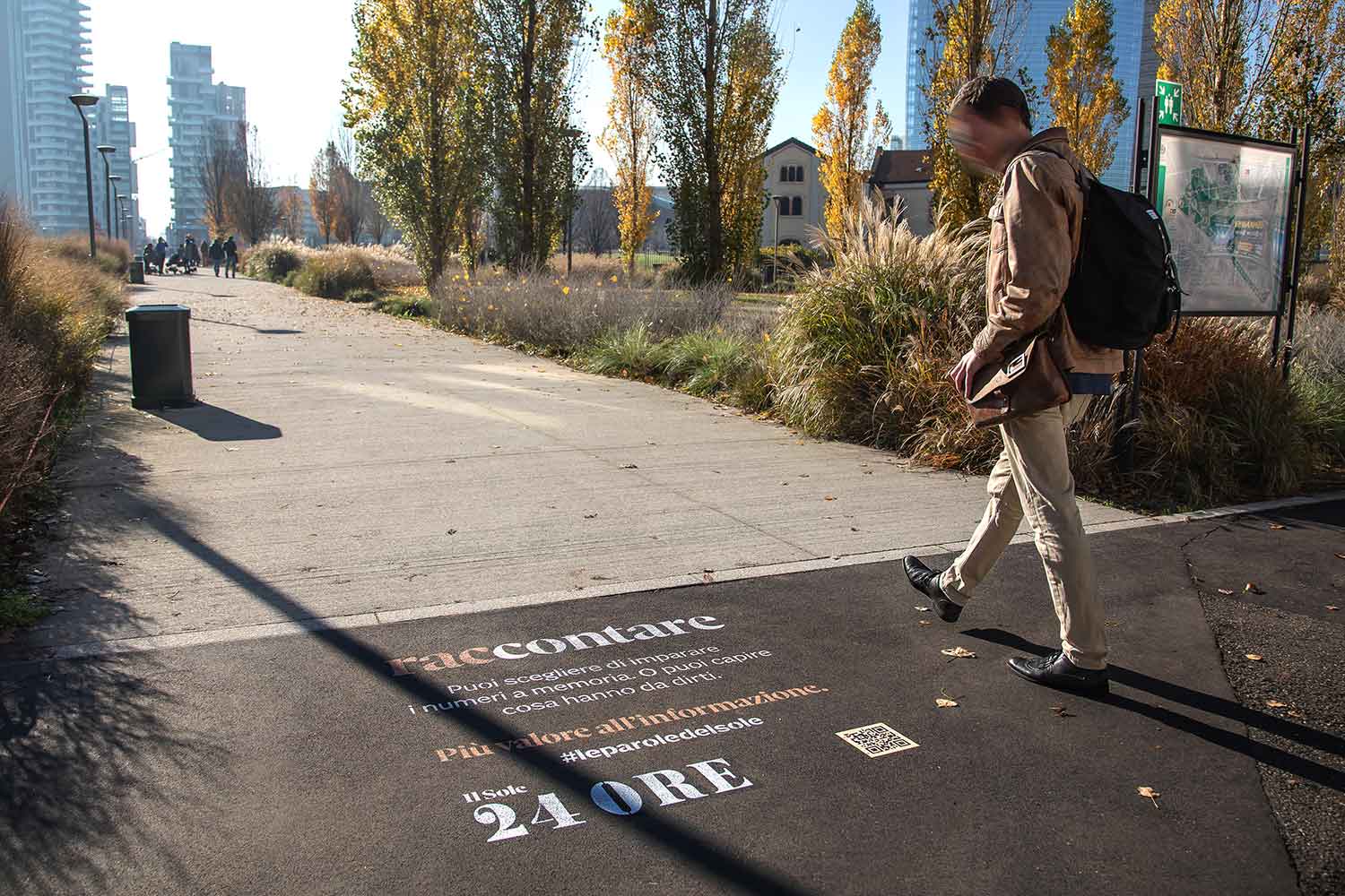 graffiti pubblicità il sole 24 ore