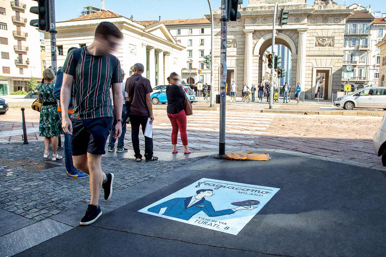 pubblicità marciapiedi fragiacomo