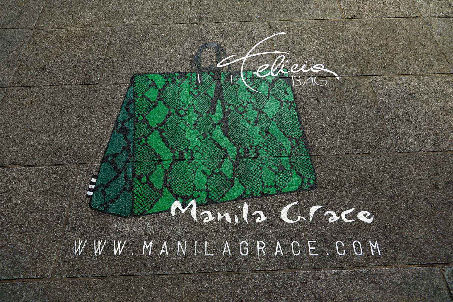 graffiti pubblicitari manila grace