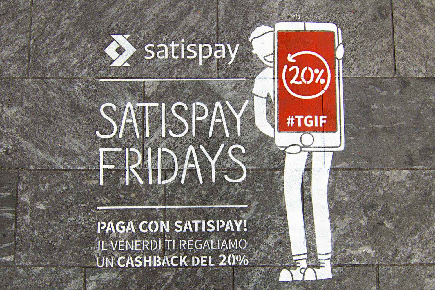 street marketing satispay
