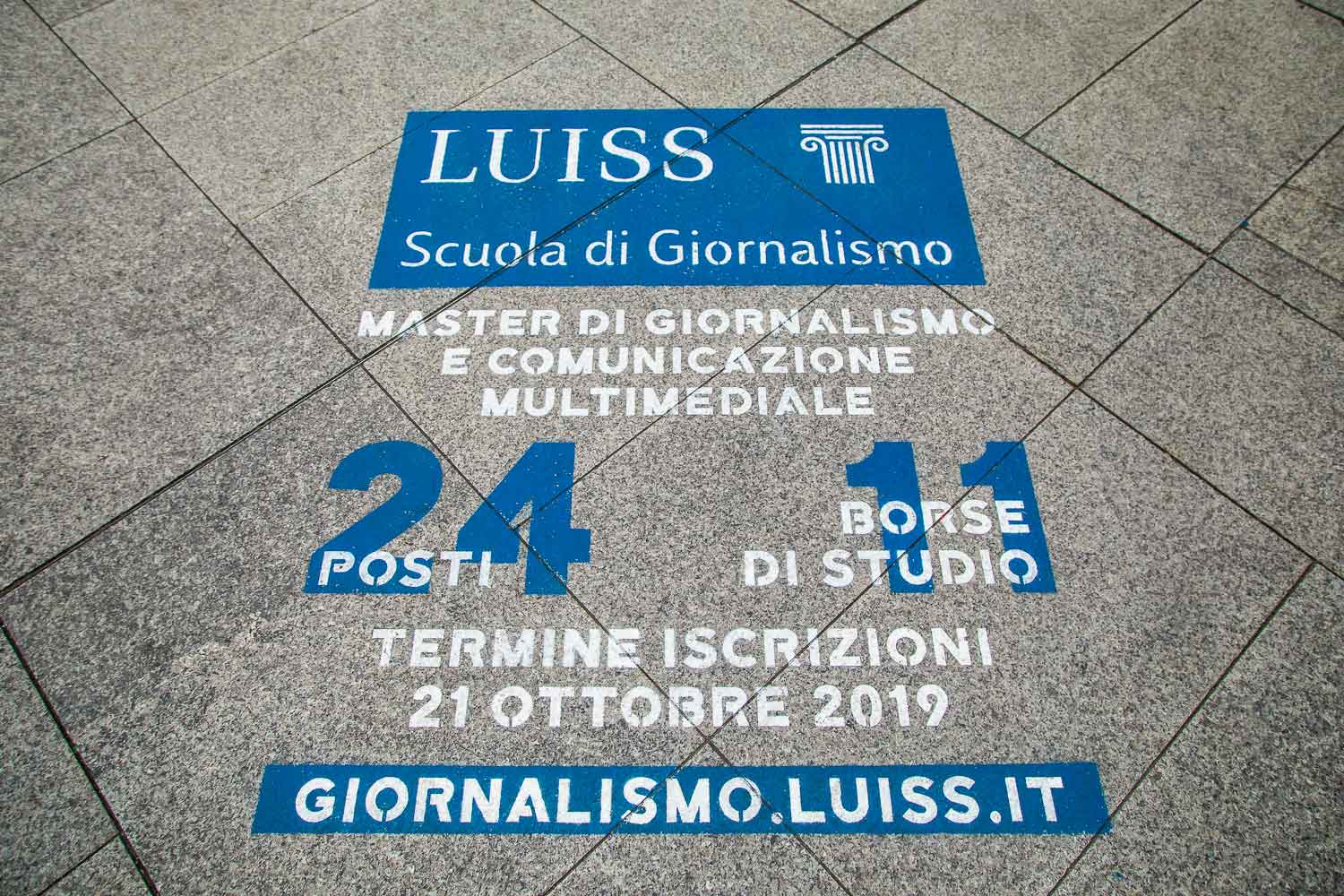 graffiti pubblicitari luiss milano