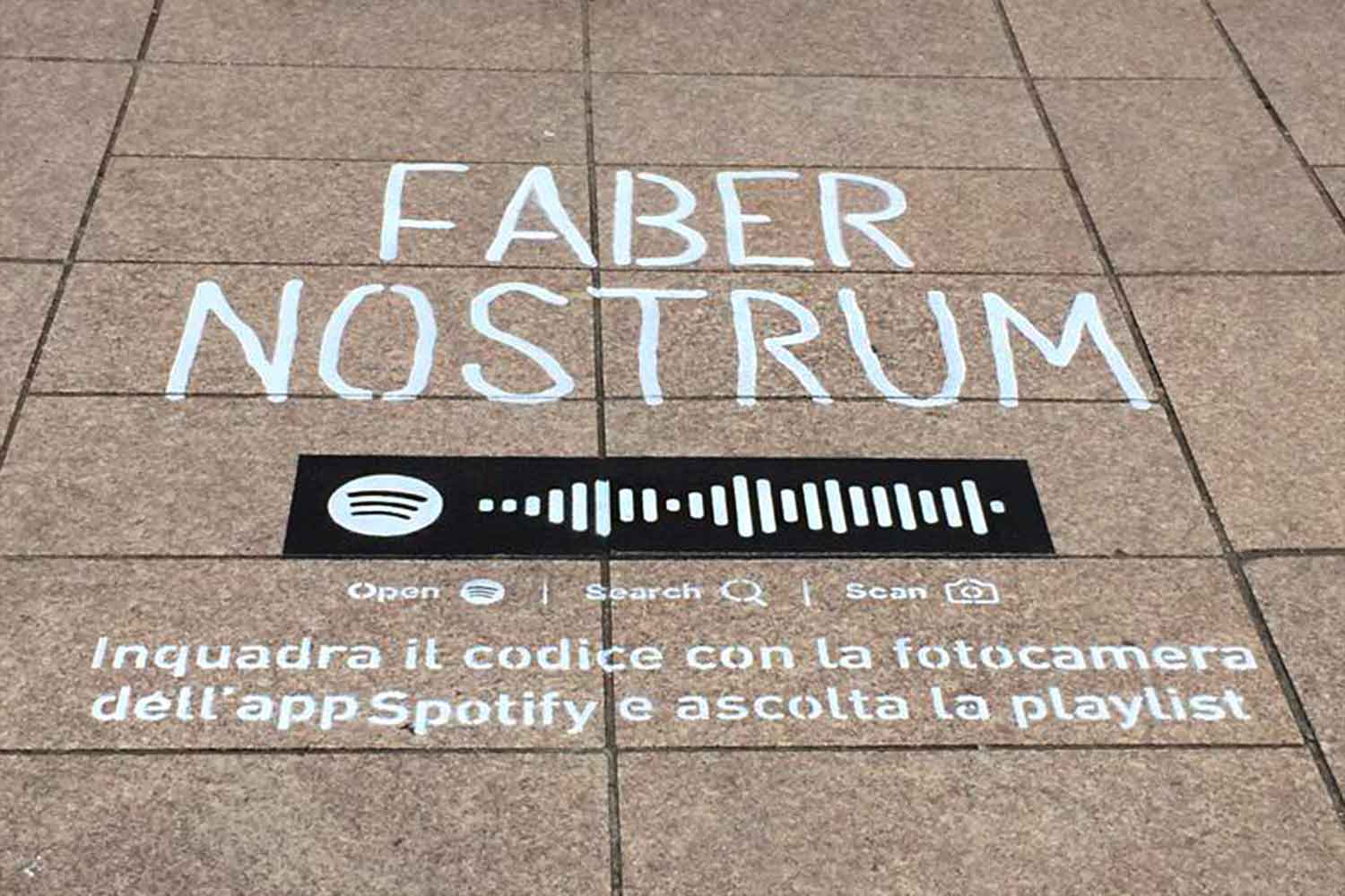 graffiti pubblicitari sony music faber nostrum