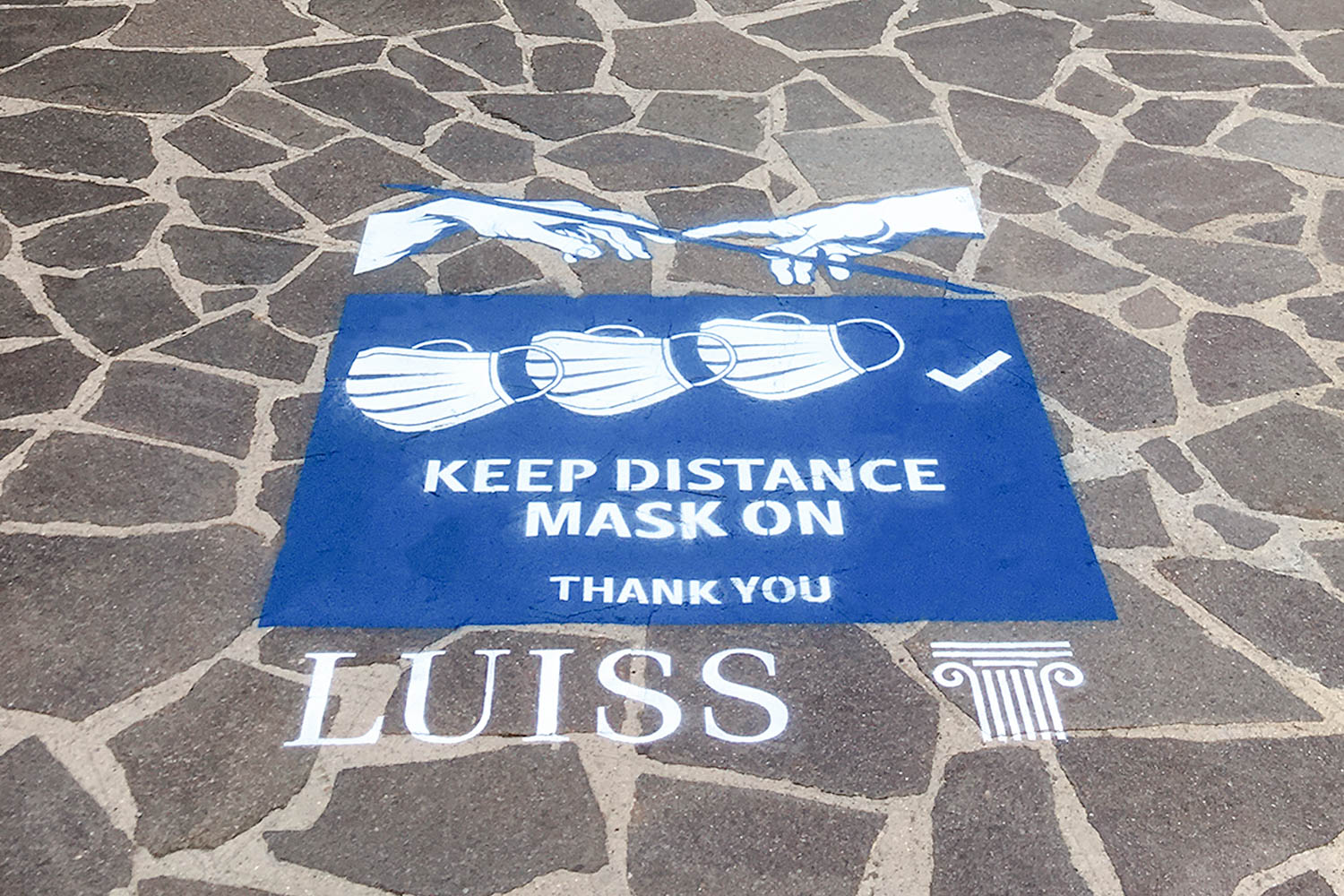 street advertisement luiss roma