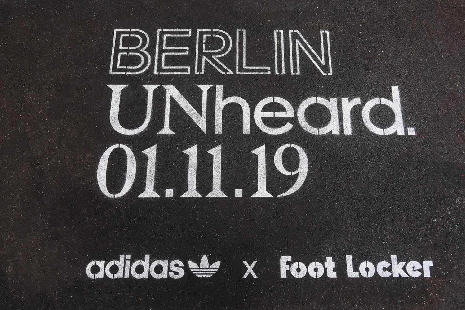 outdoor advertising adidas berlin unheared