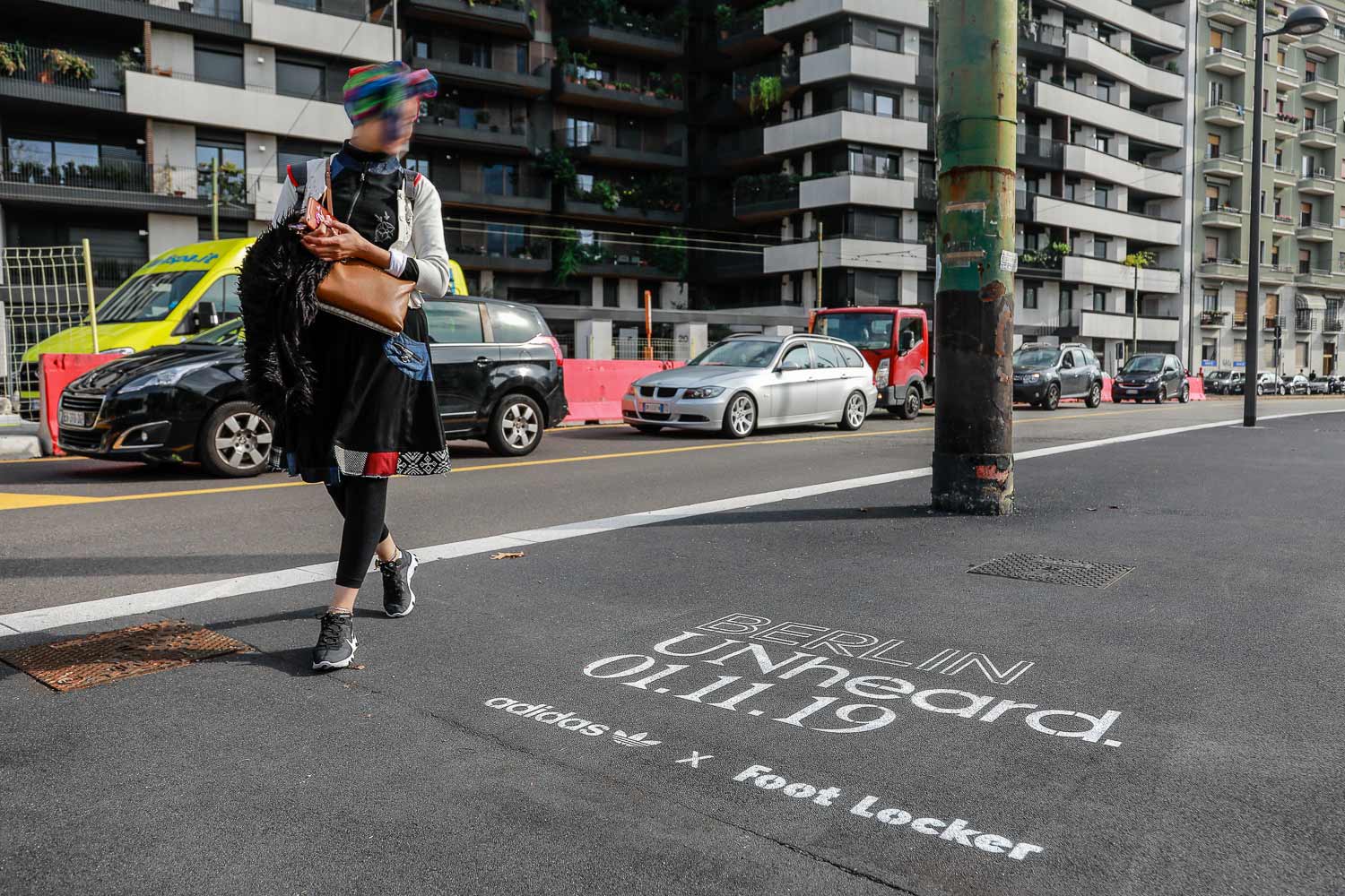 outdoor advertising adidas berlin unheared