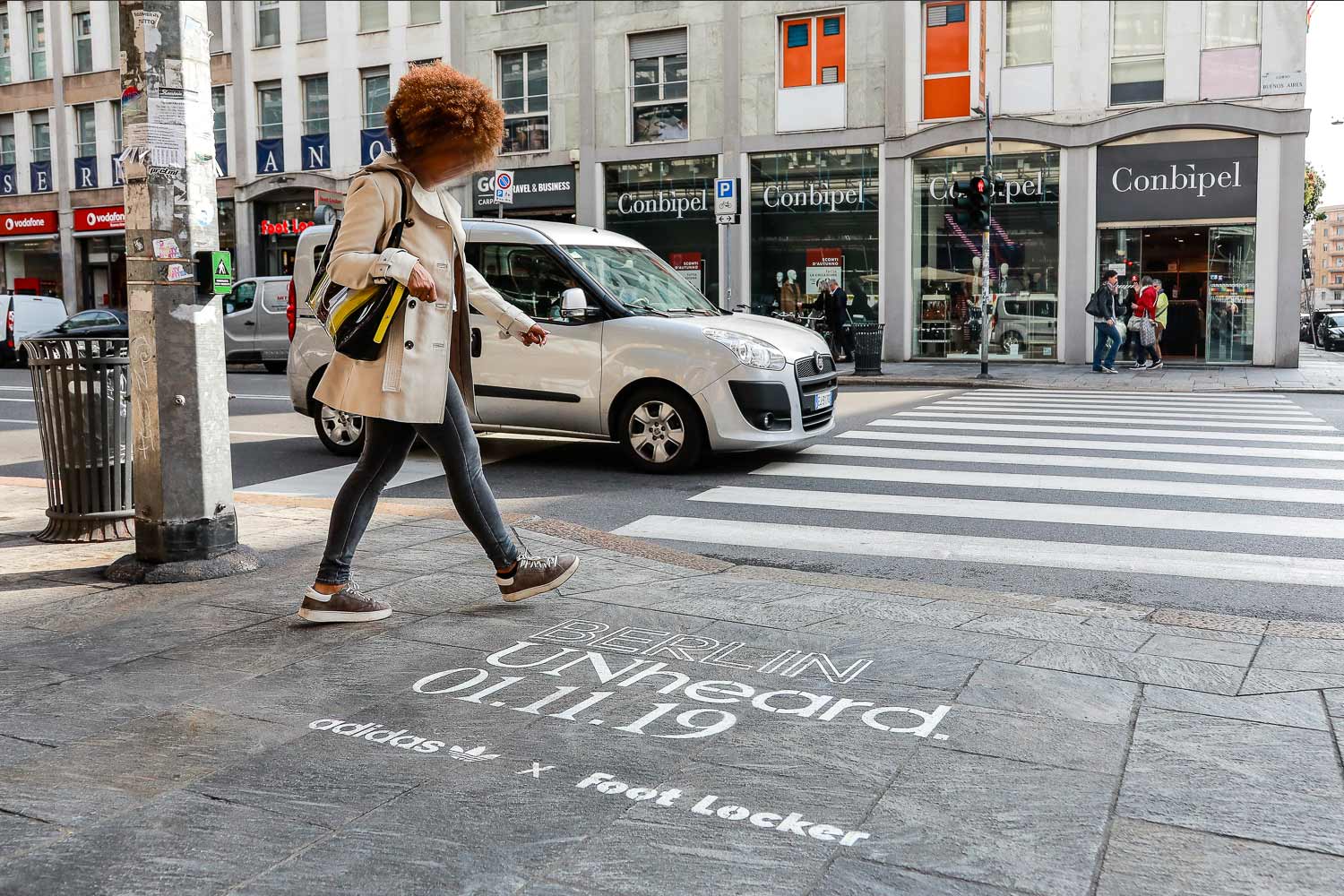 outdoor advertising adidas berlin unheared