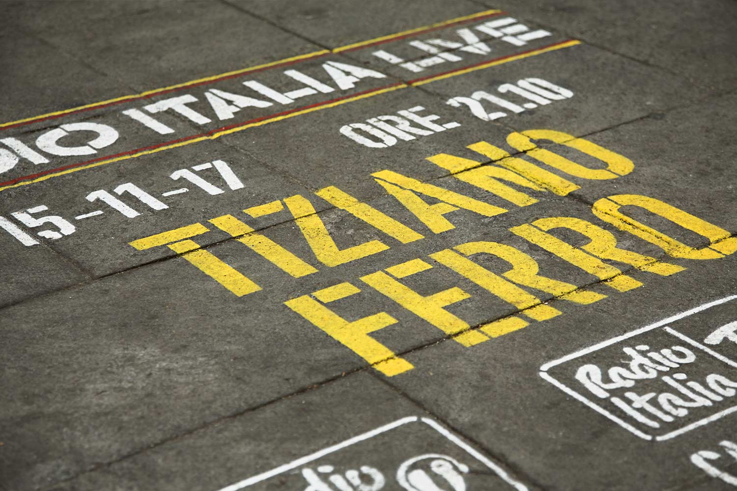 street marketing radio italia tiziano ferro