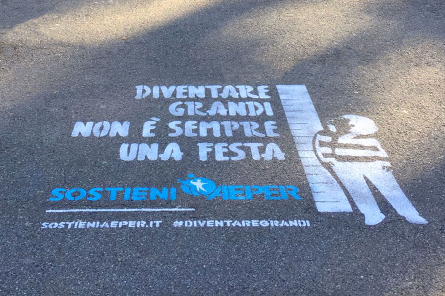 pubblicita marciapiedi aeper