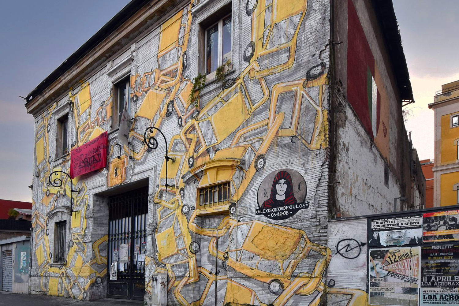 Blu ostiense roma street art
