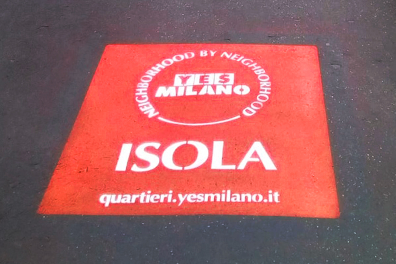 graffiti pubblicitari isola yes milano 