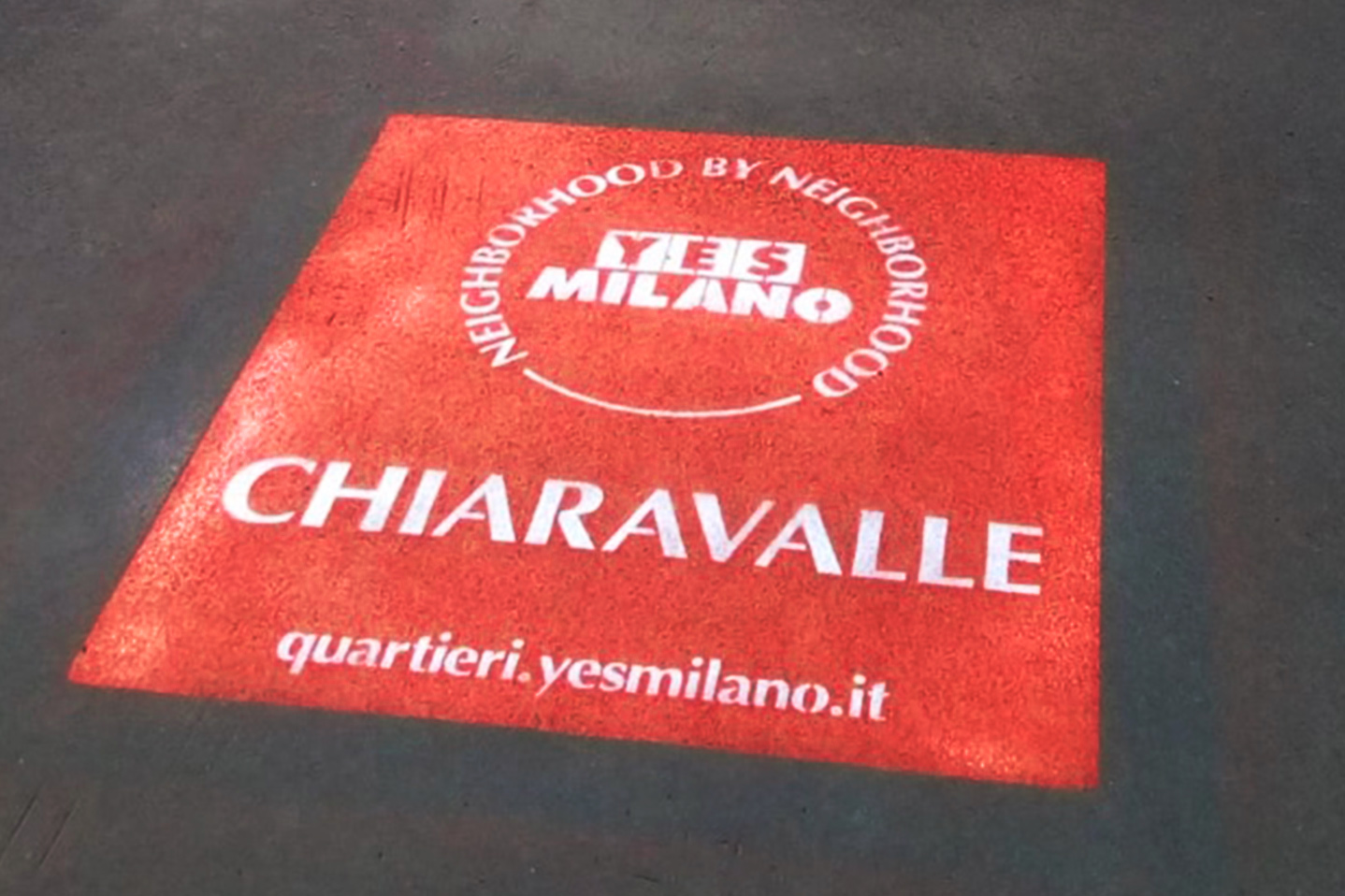 street marketing chiaravalle comune di milano