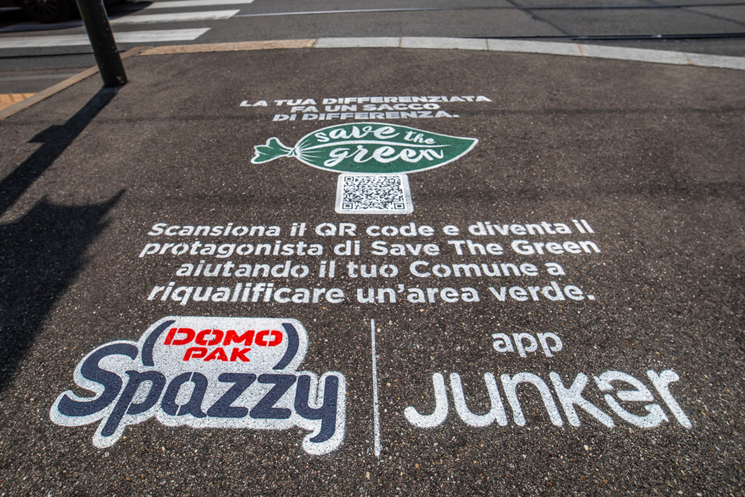 street marketing Domopak Spazzy
