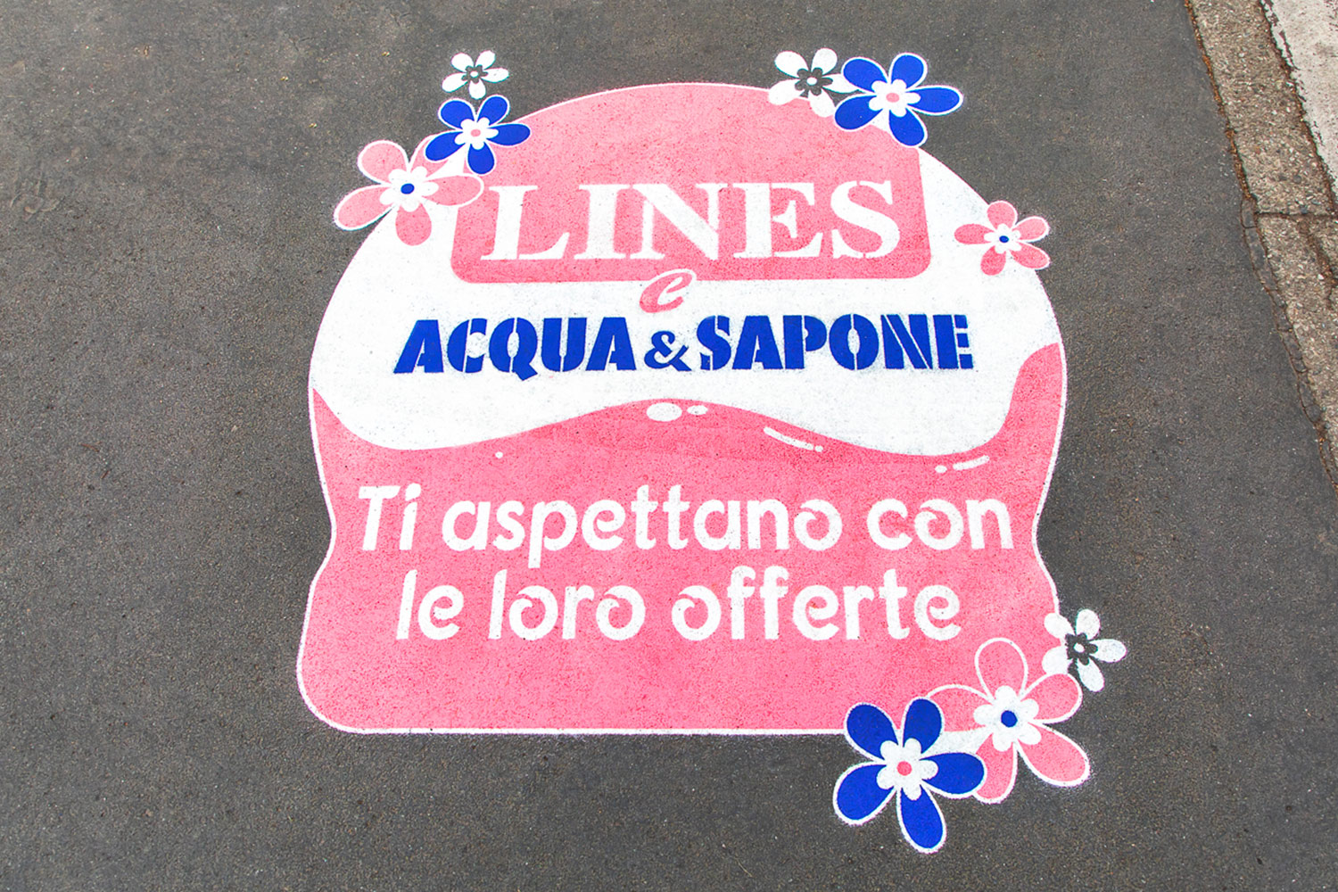 street marketing Acqua & Sapone