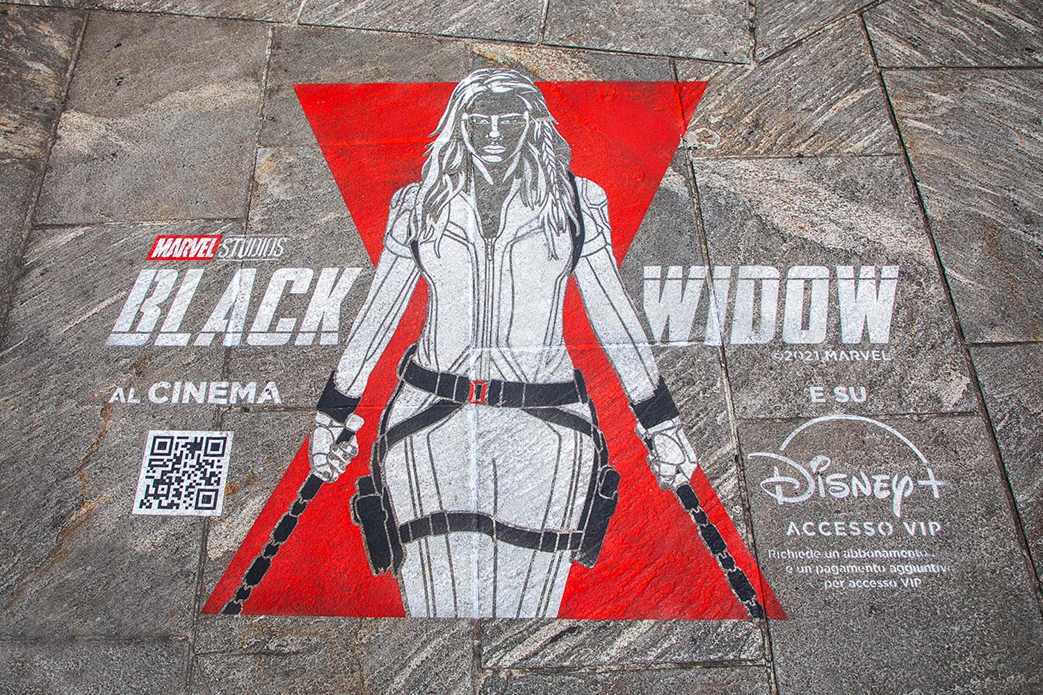 unconventional marketing Disney+ - Black Widow