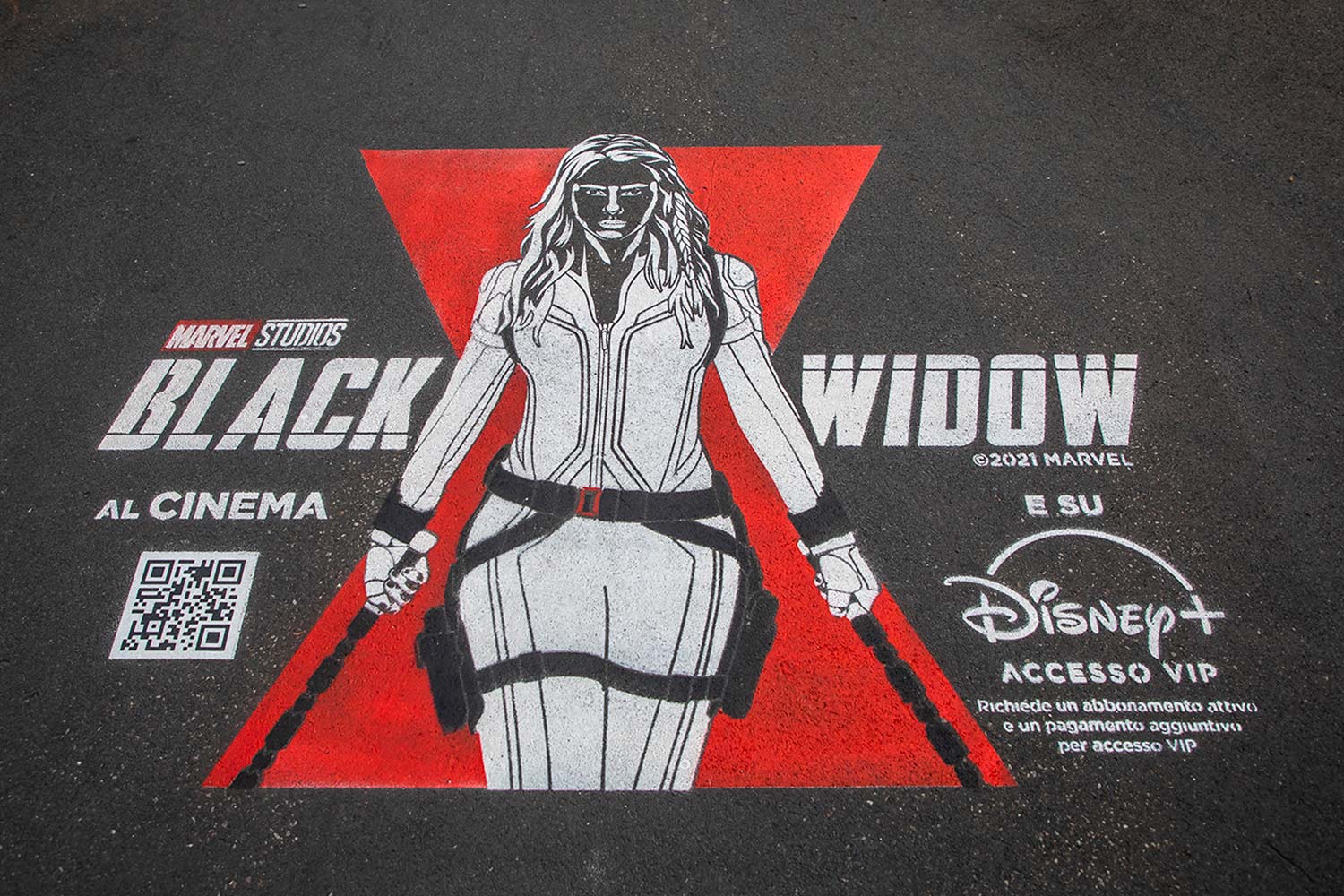 campagna pubblicitaria Disney+ - Black Widow