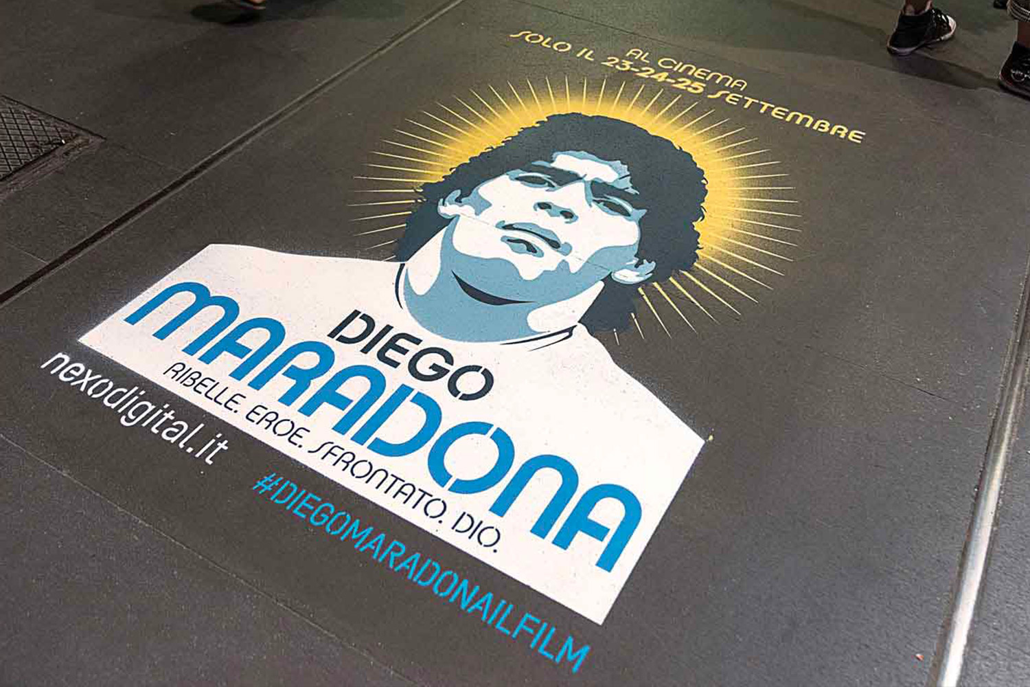 GreenGraffiti Diego Maradona