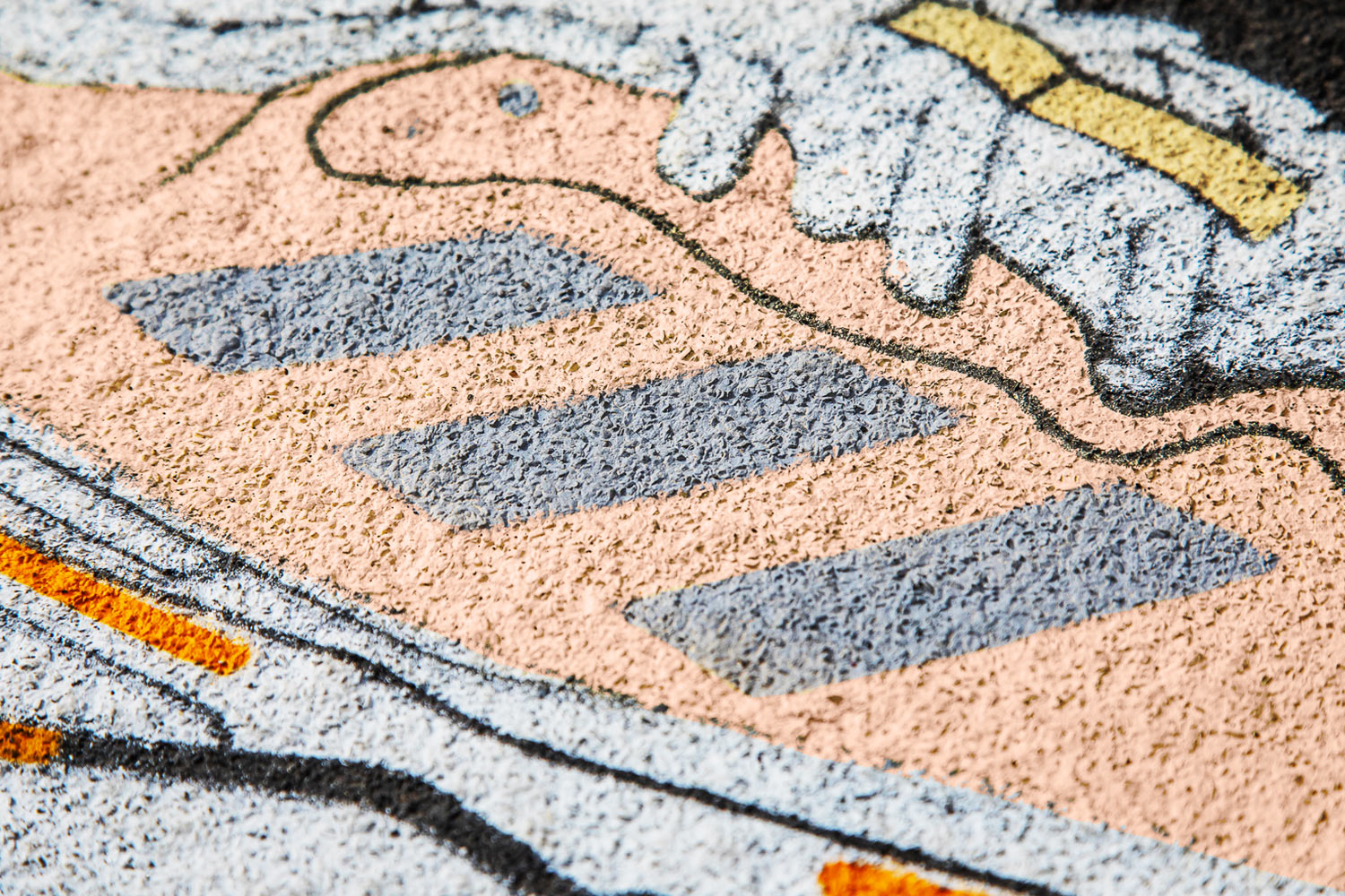green graffiti advertising adidas Solar Glide 5