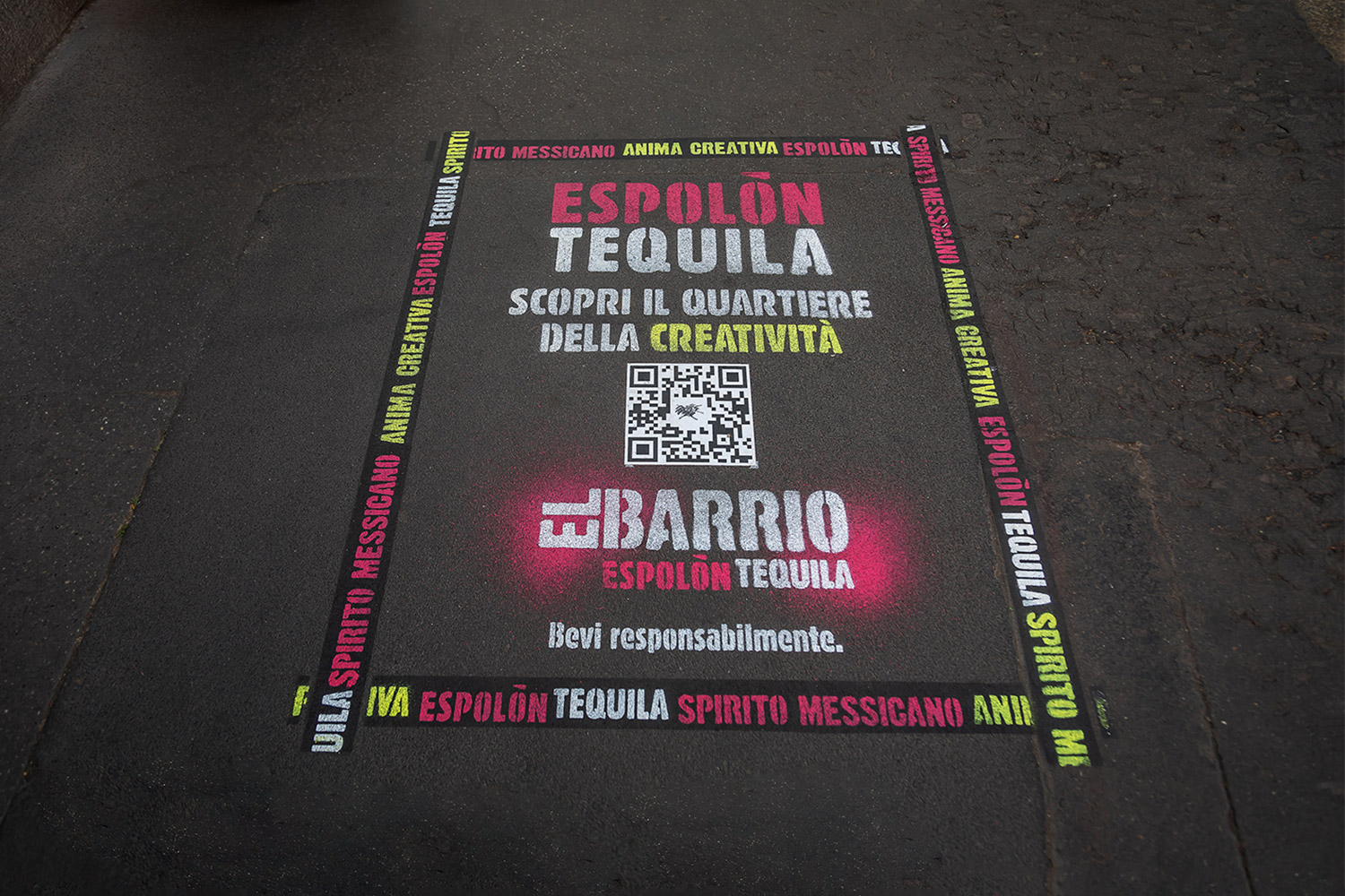 street advertising Tequila Espolon