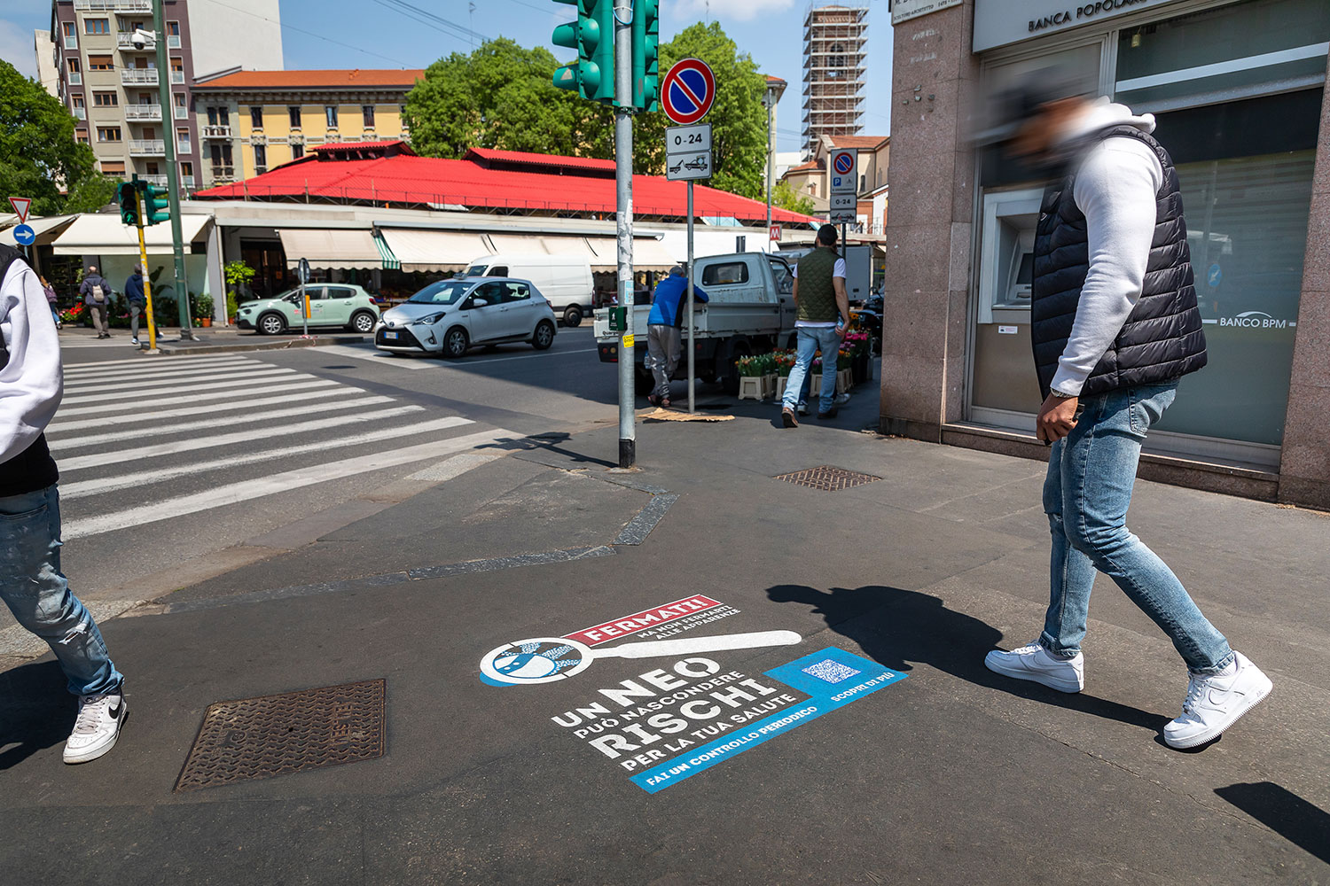 street advertising Novartis