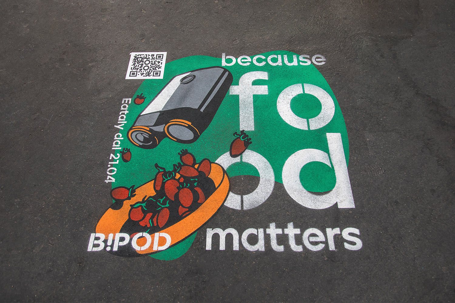 street advertising B!pod Bipod