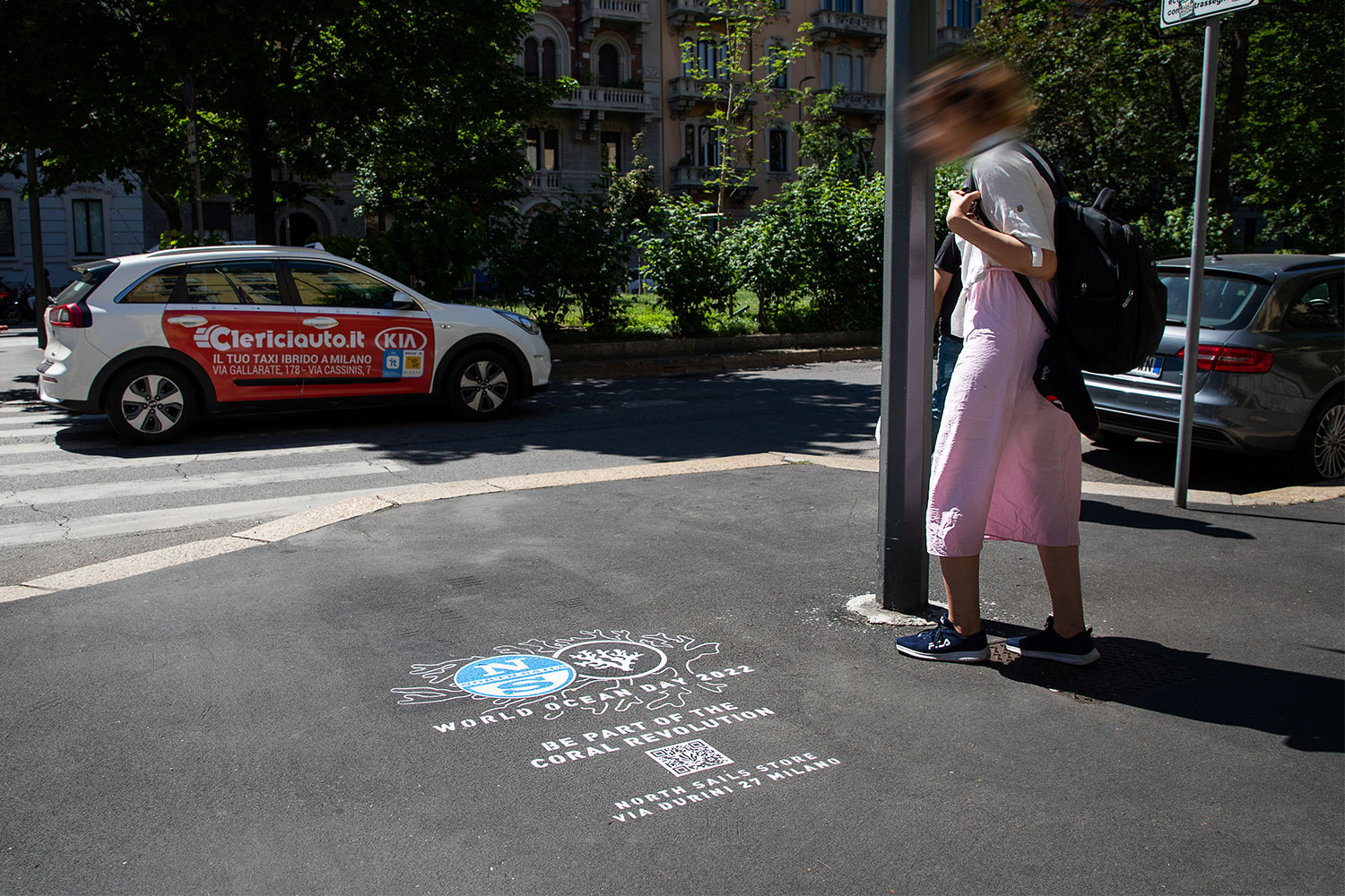 street advertising North Sails event