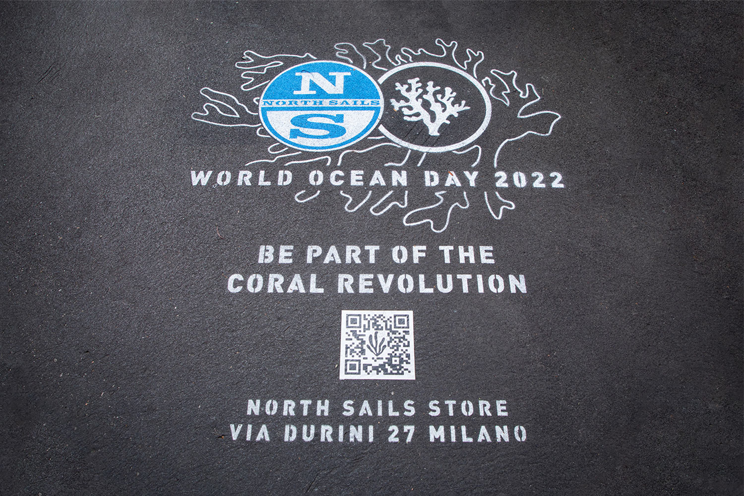 street advertising North Sails event