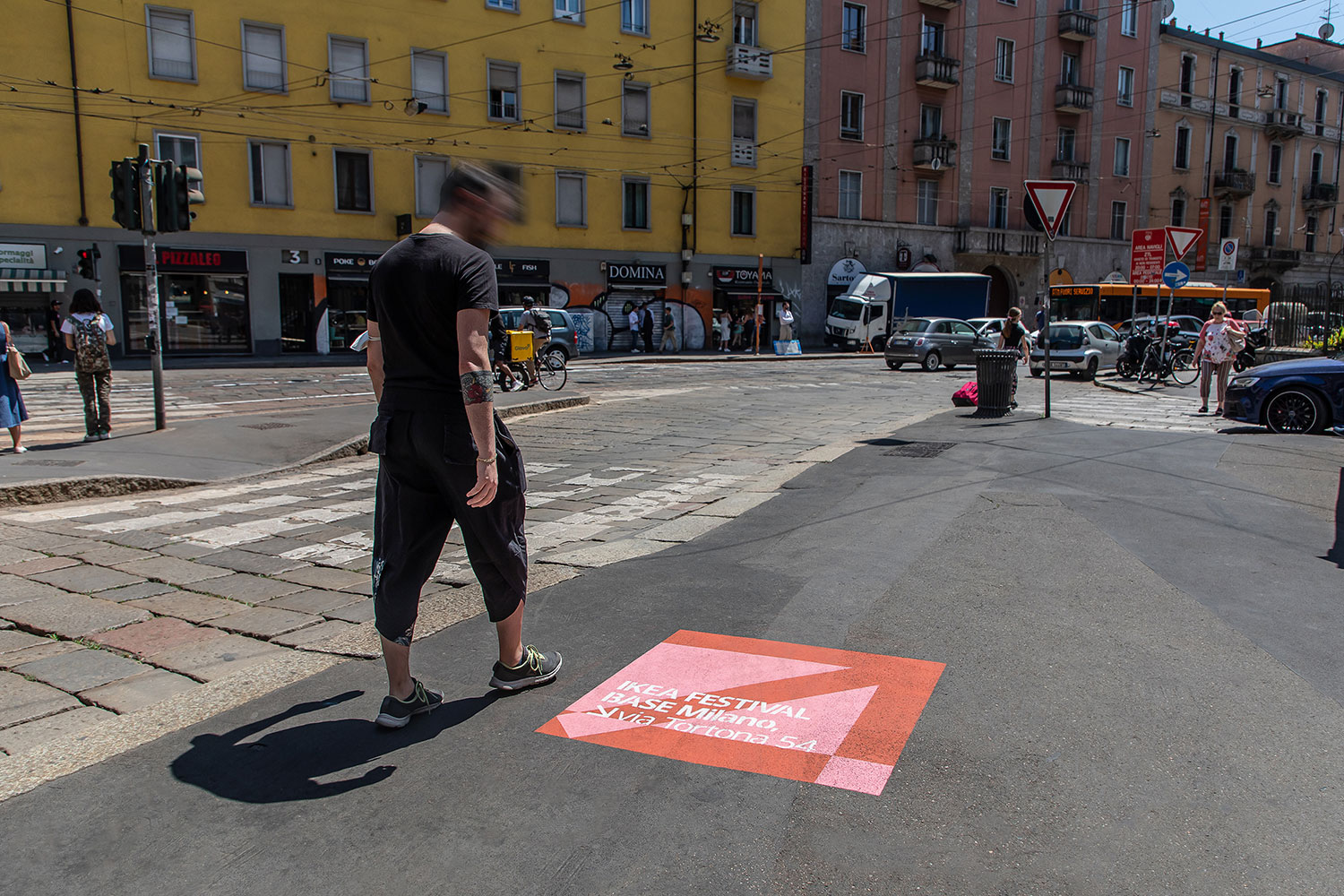 street advertising IKEA Fuorisalone