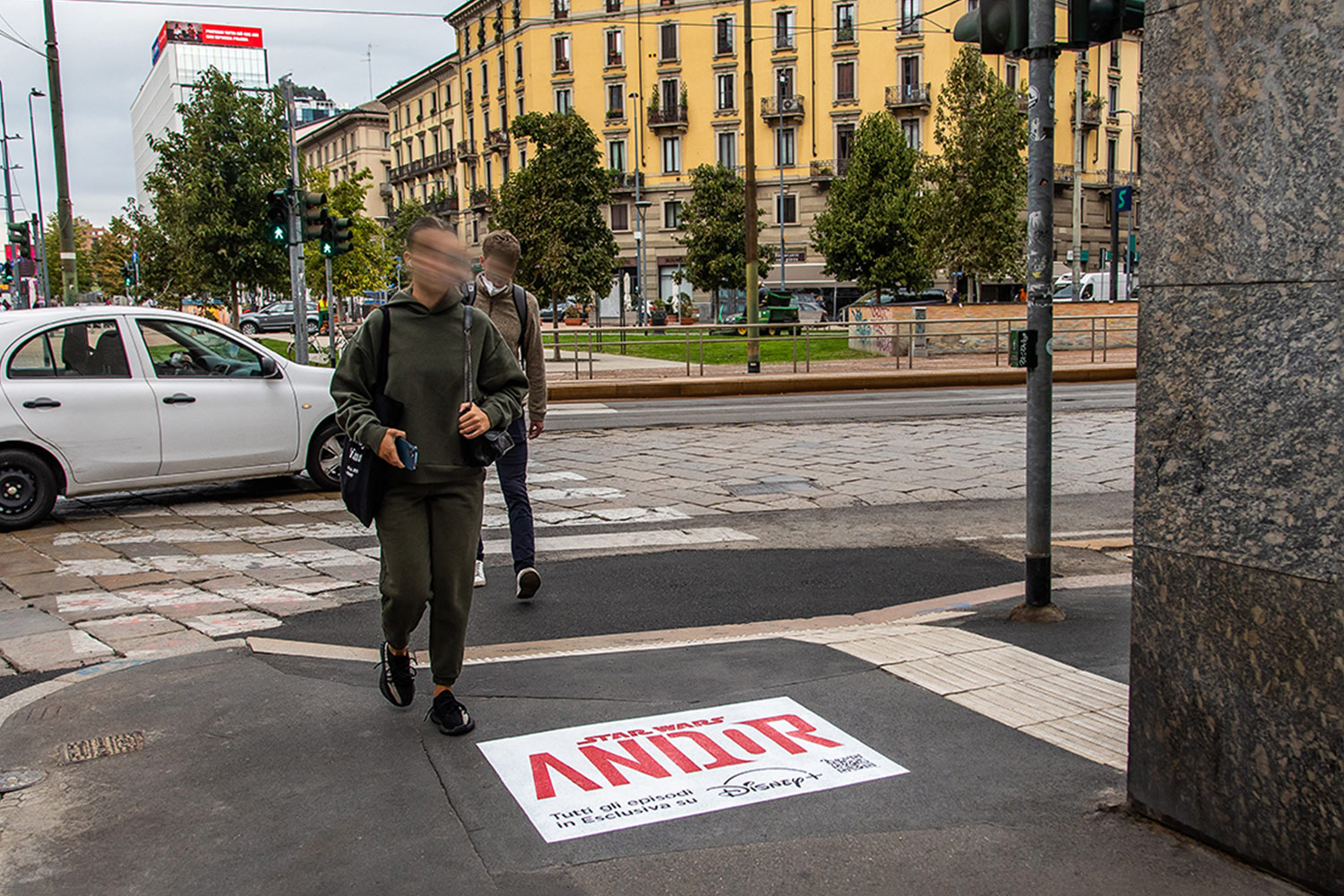 Floor Advertising Graffiti Milano Disney Andor Star Wars