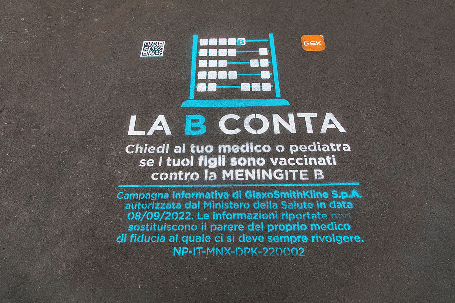 Graffiti GSK Milano Catania Napoli