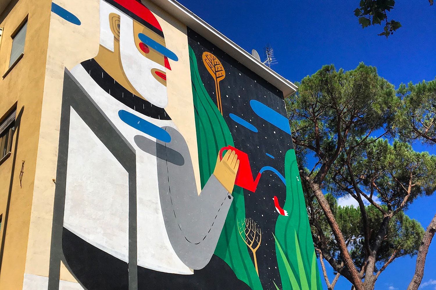 Agostino Iacurci roma street art san basilio