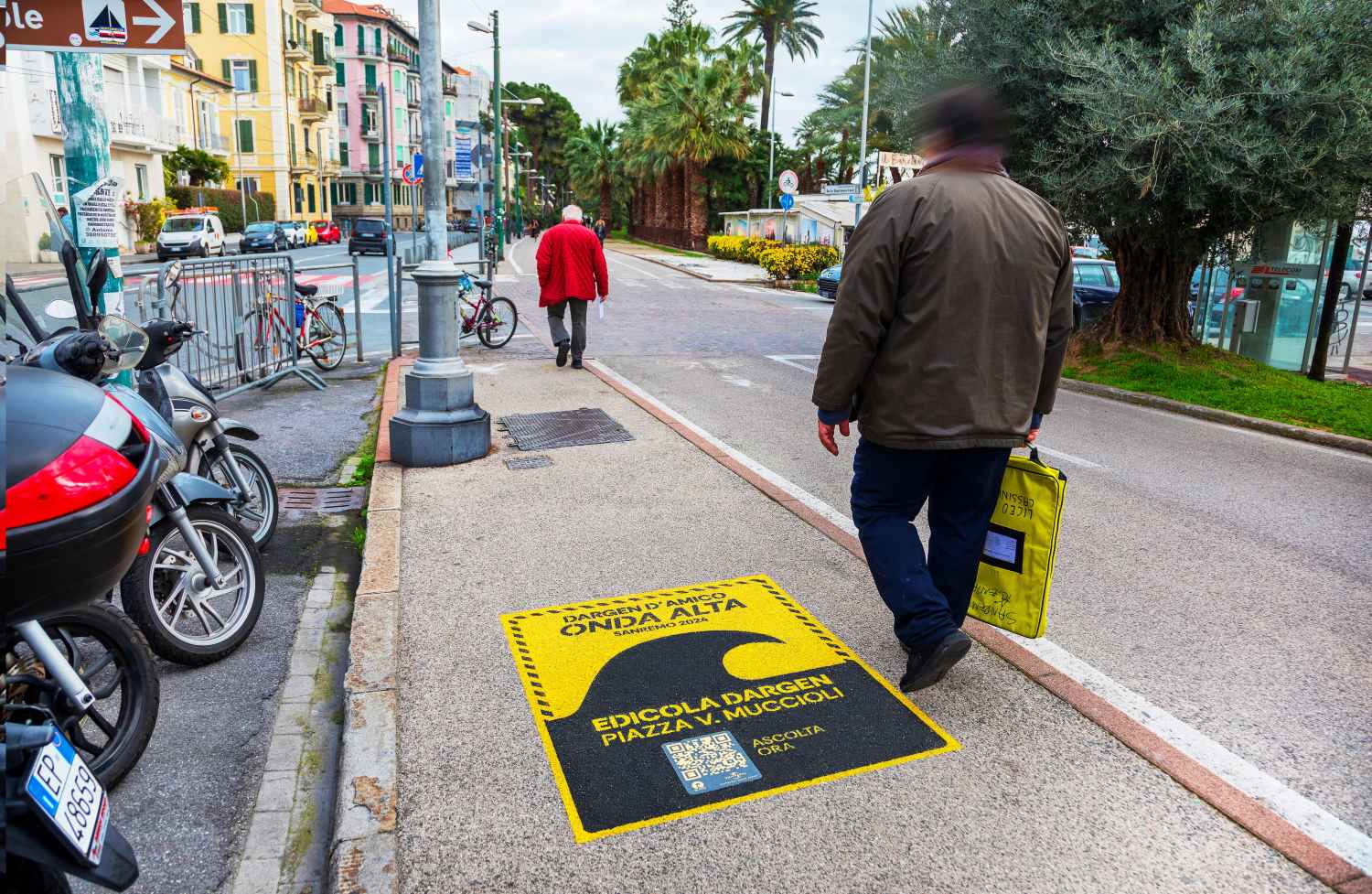 floor advertising - Island Records - Dargen 