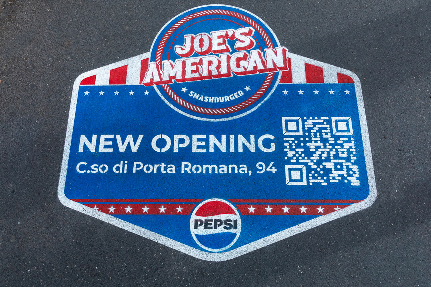street marketing - Pepsi - Joe's American