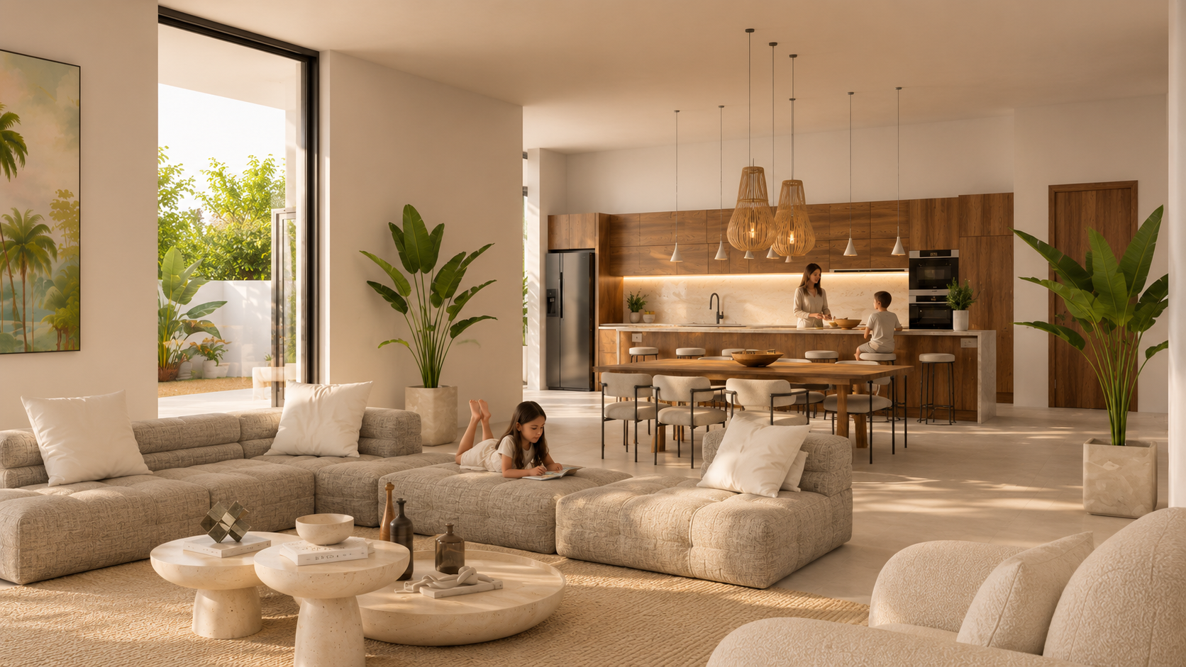 Manick Collection kitchen and living space