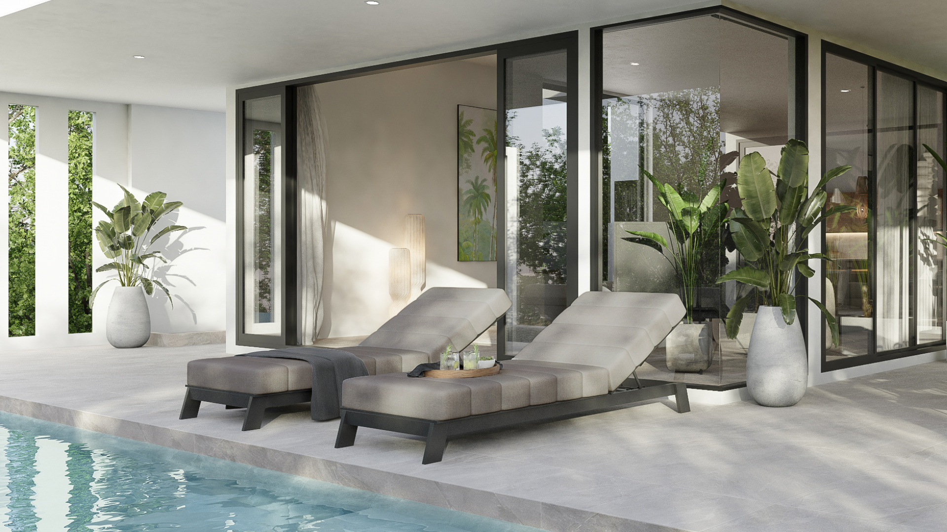 Phase II kitchen and family living concept