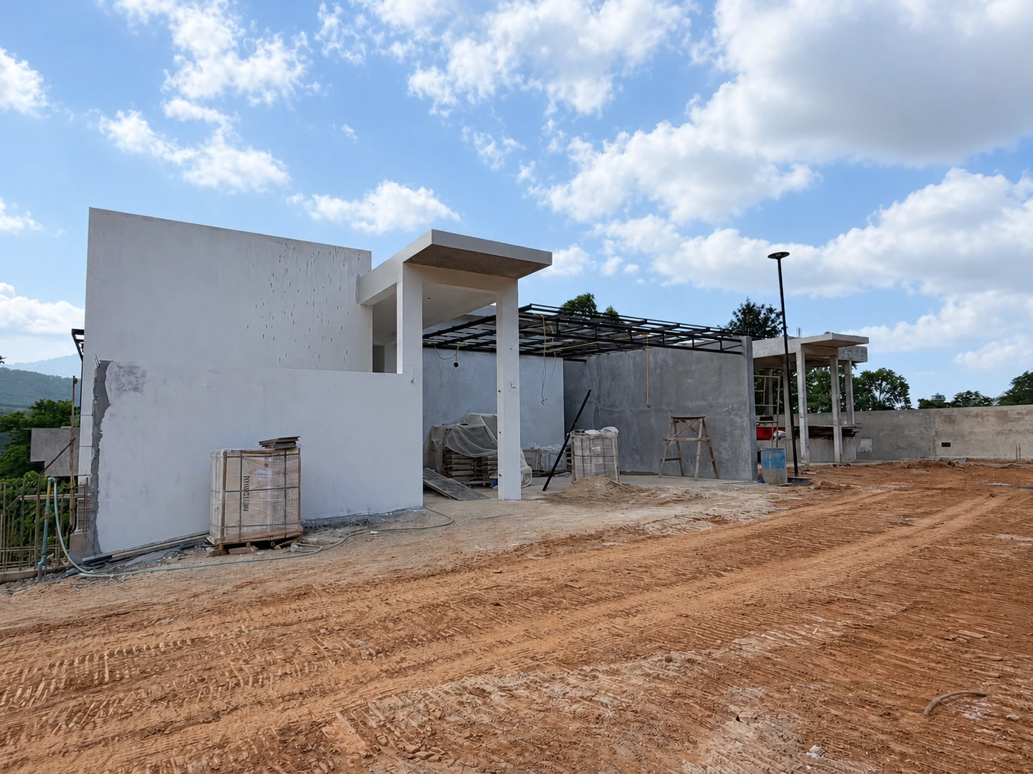Villa 2 construction progress in October 2026