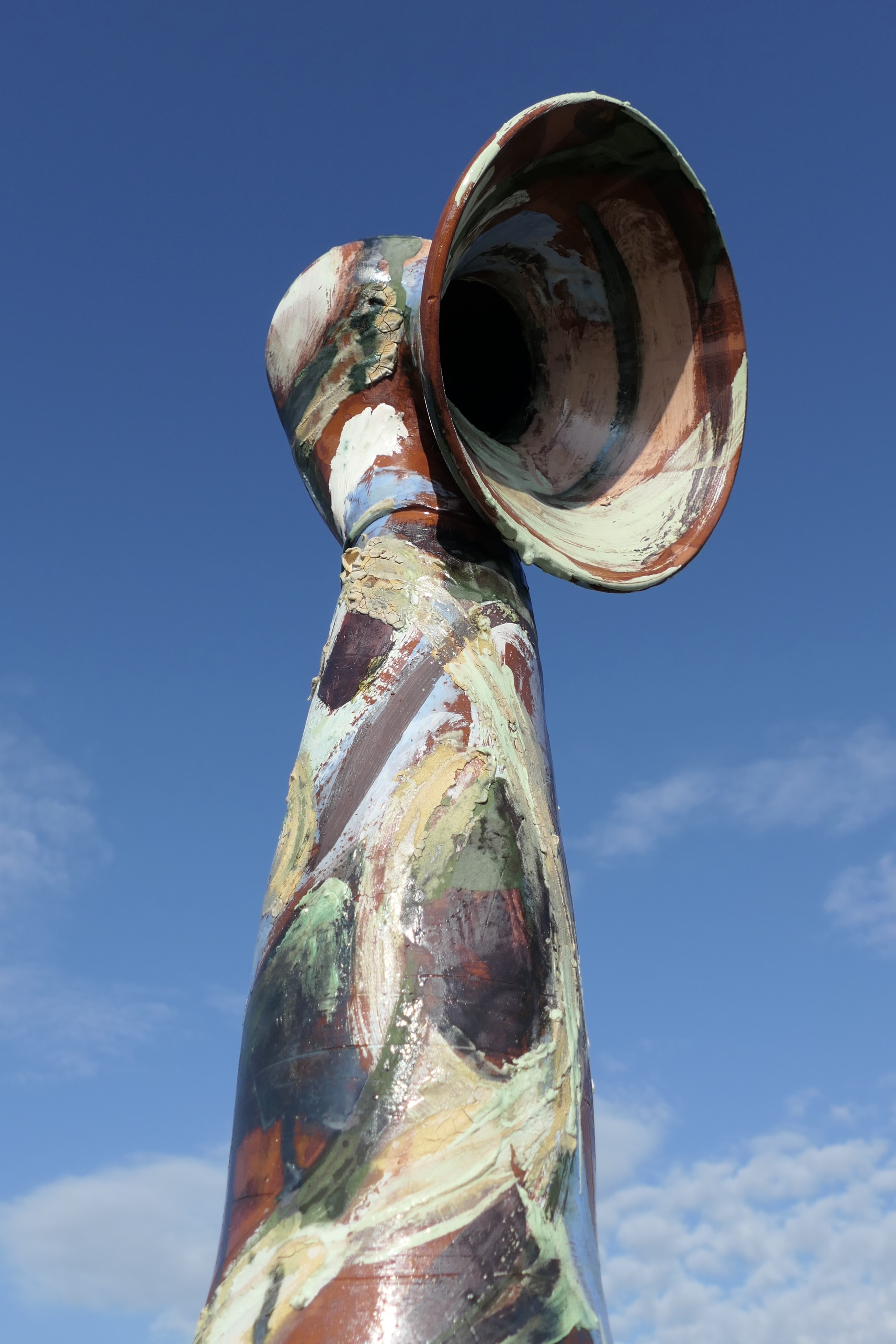Wrapped ceramic sculpture detail