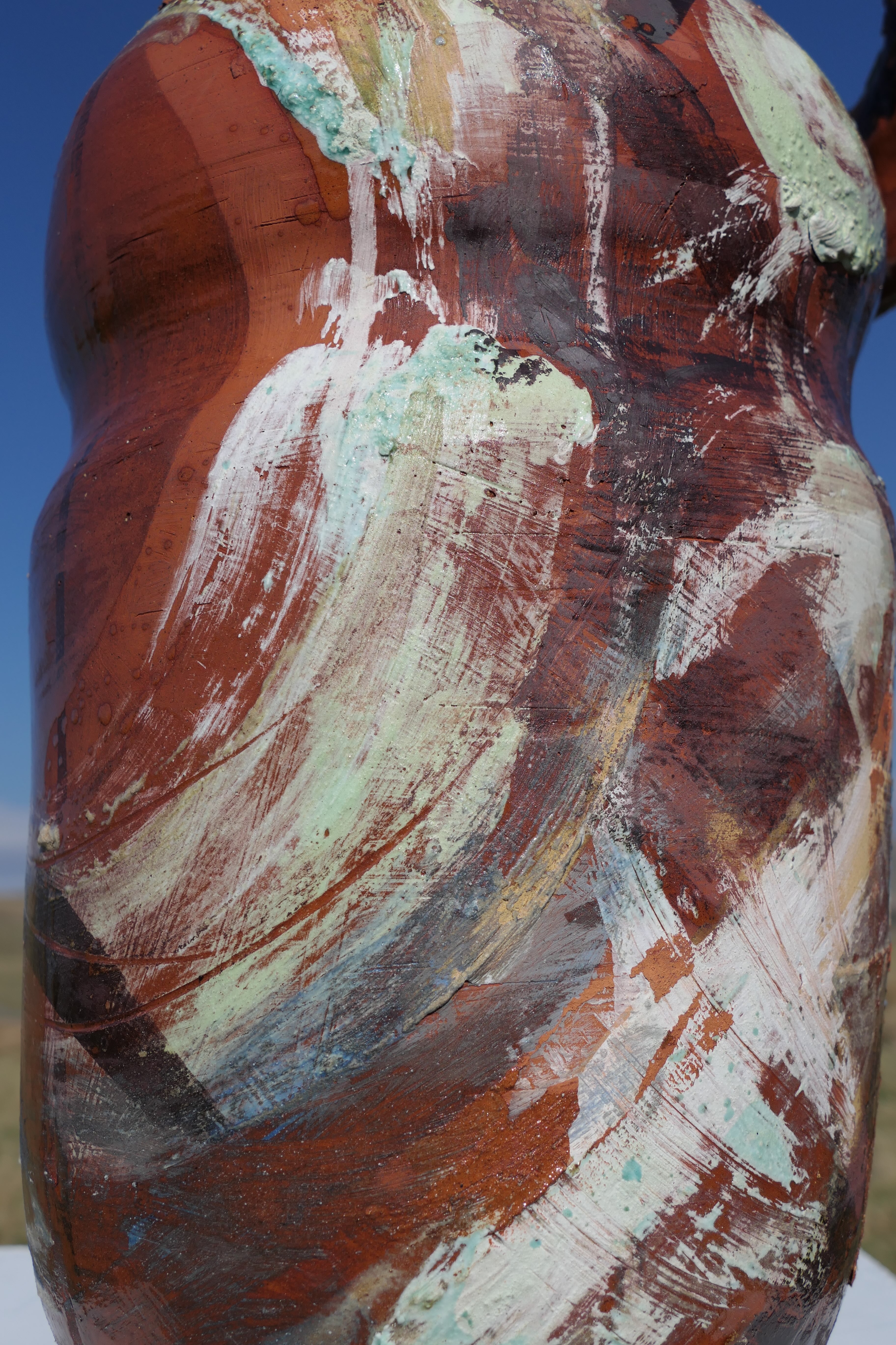 Speaker ceramic sculpture detail