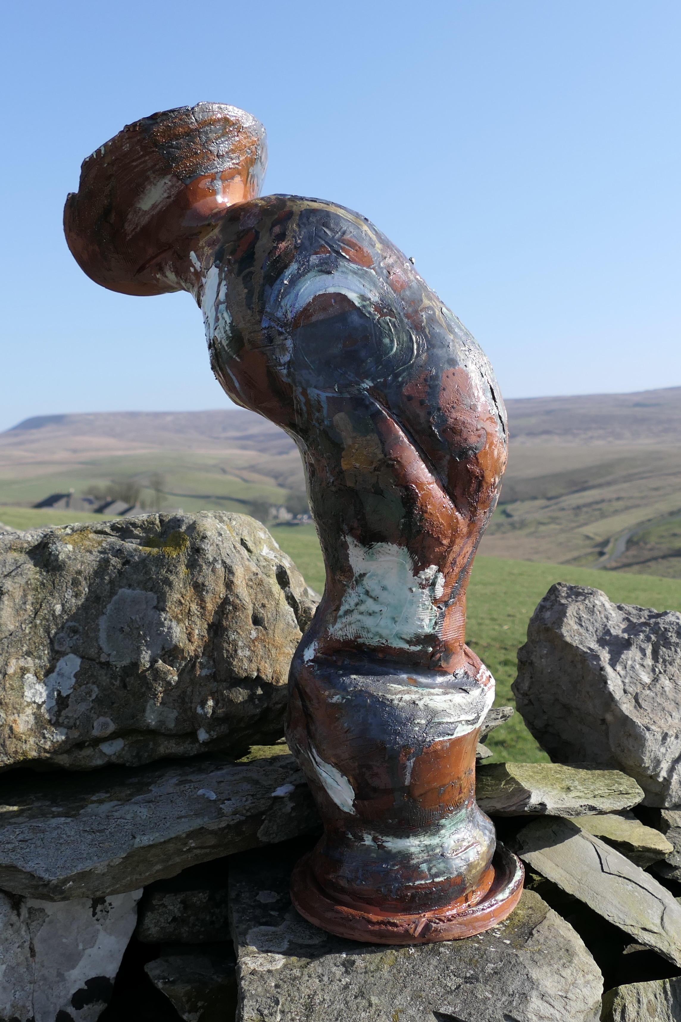 Echoes ceramic sculpture detail