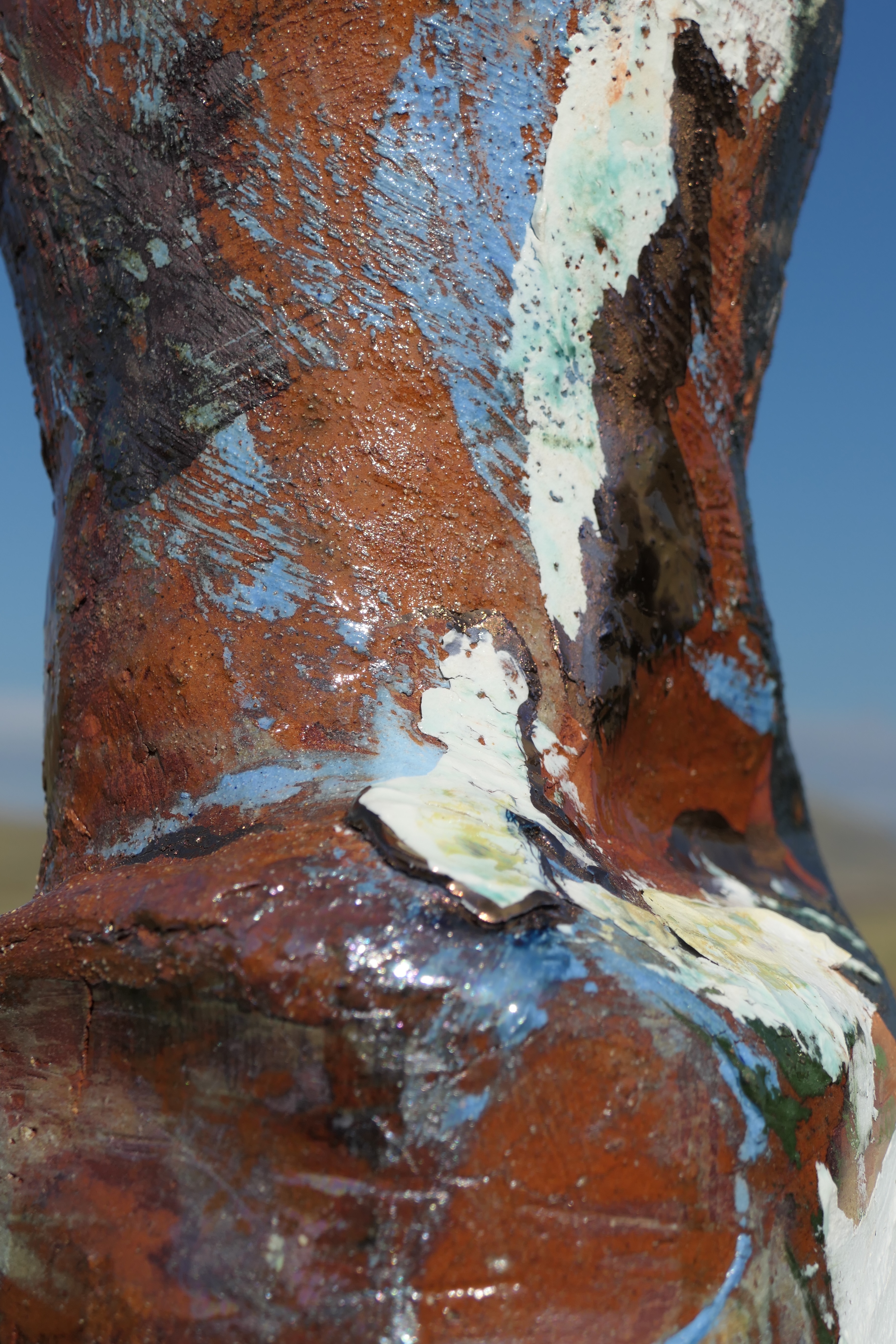 Detail of Echoes ceramic sculpture