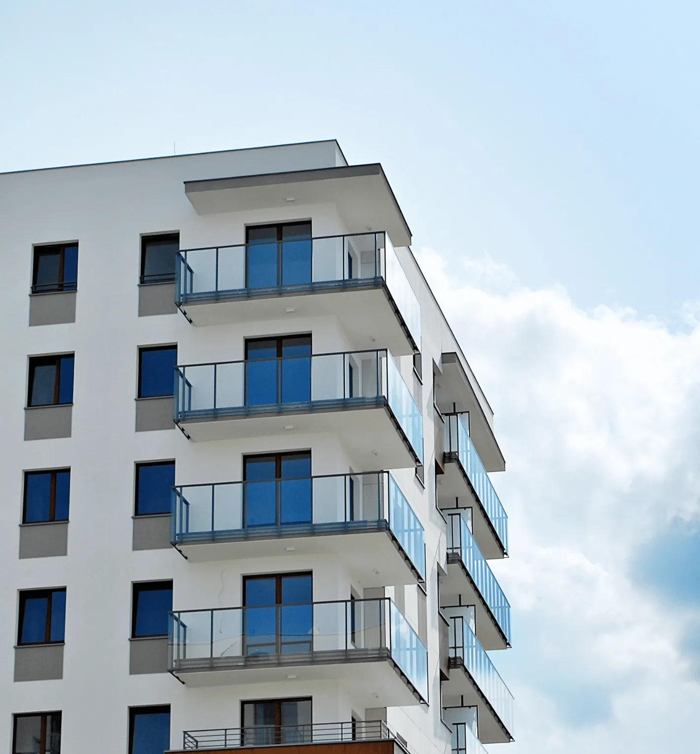 Sanierte Fassade eines Wohnhauses in Hamburg