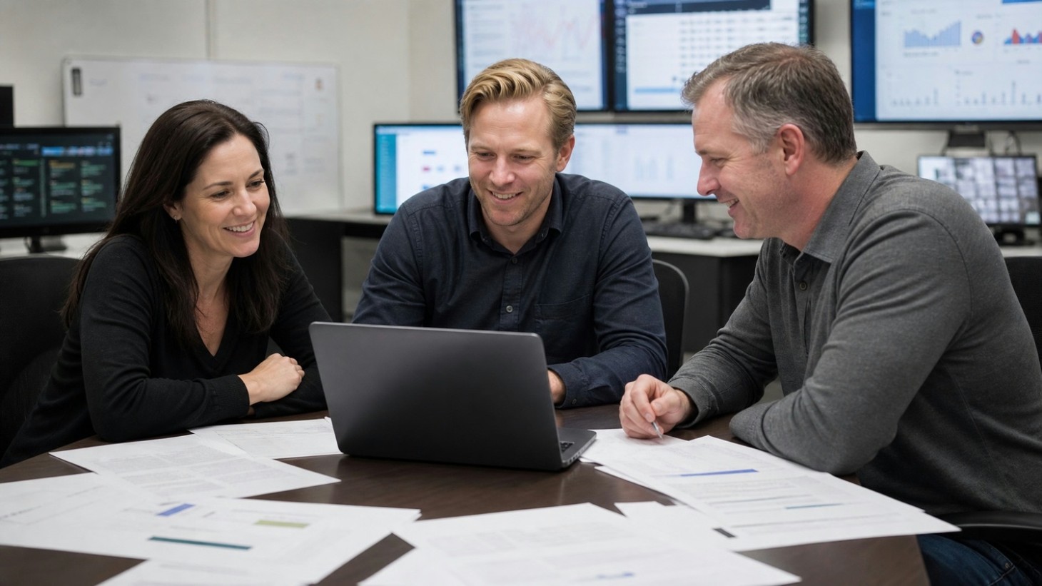 Diverse team utilizing AI in cybersecurity