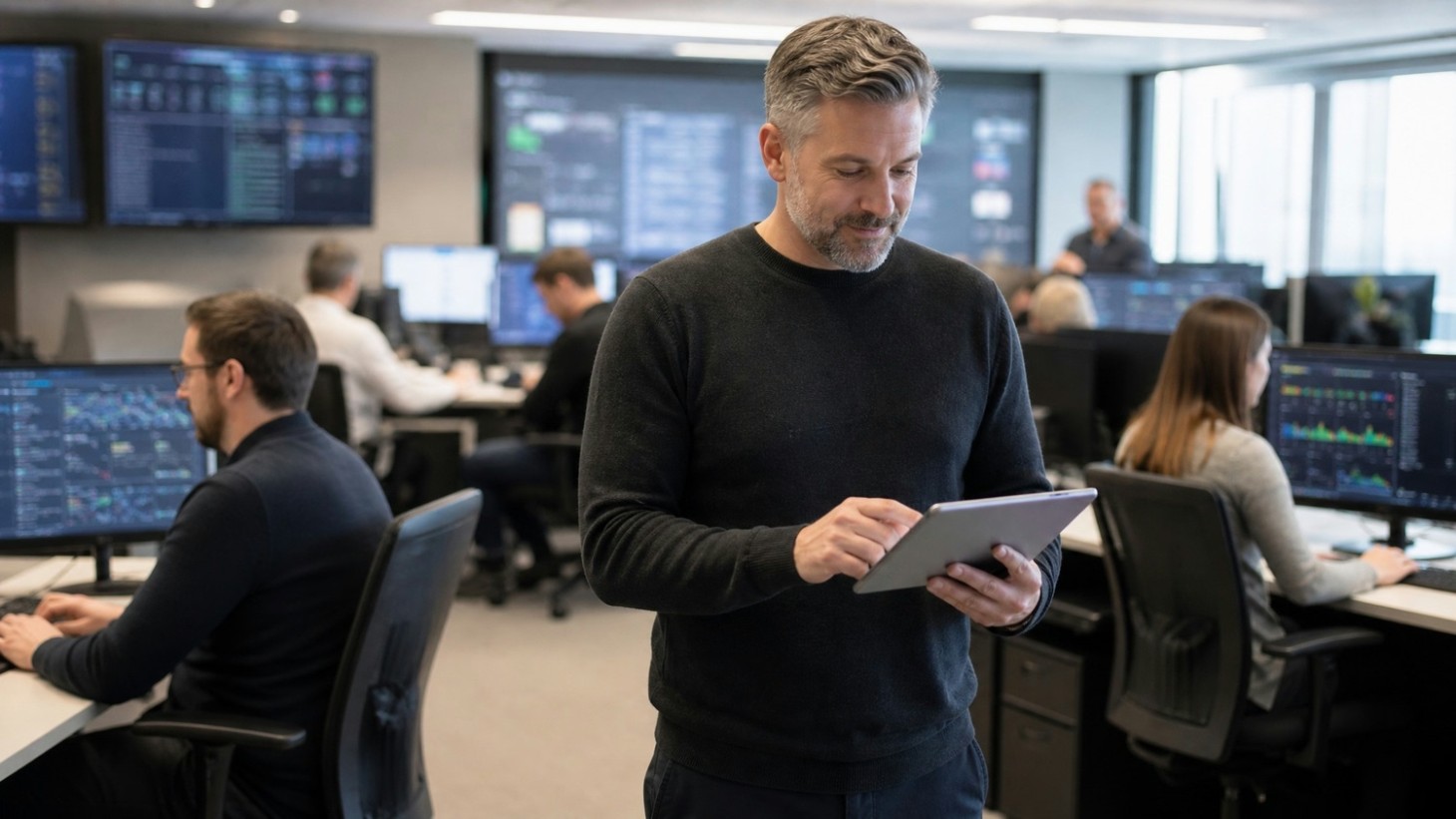 Advanced AI cybersecurity command center