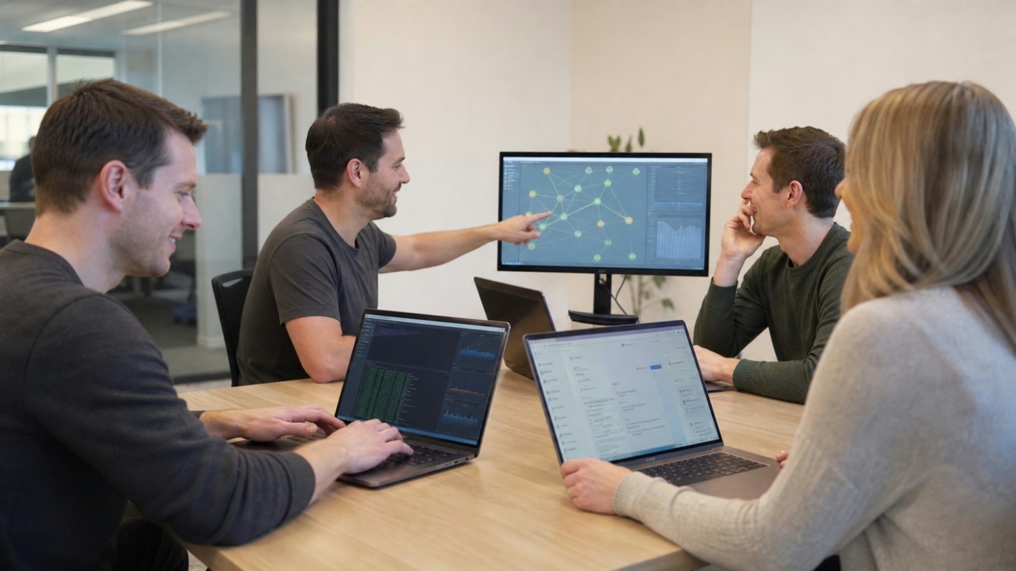 Local IT services team collaborating